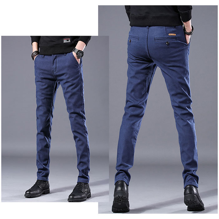 กางเกงชิโน ซับขนนุ่มกันหนาว ทรงกระบอกเล็ก (10224MM)