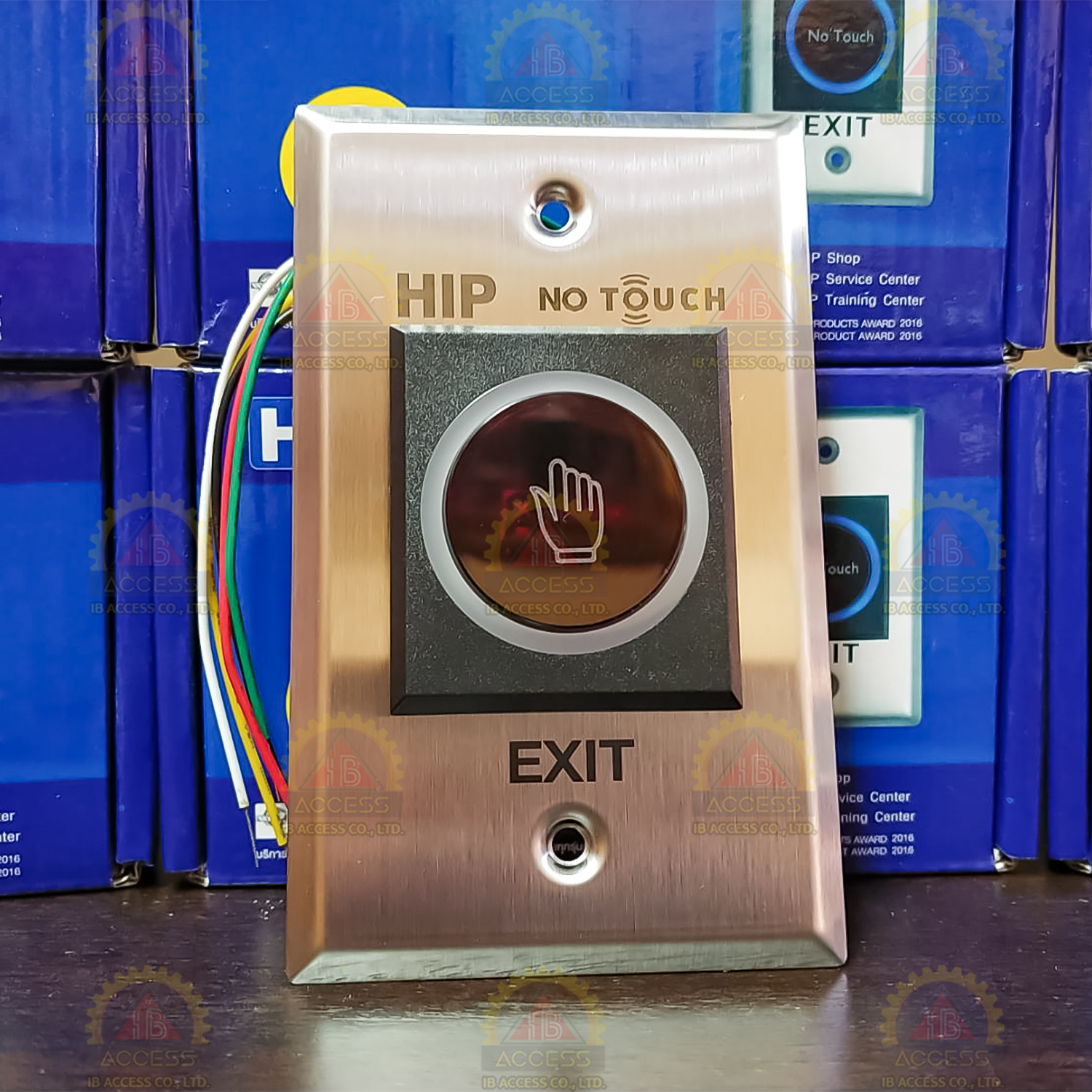 Exit Switch No Touch วัสดุอลูมิเนียม ยี่ห้อ HIP รุ่น K1