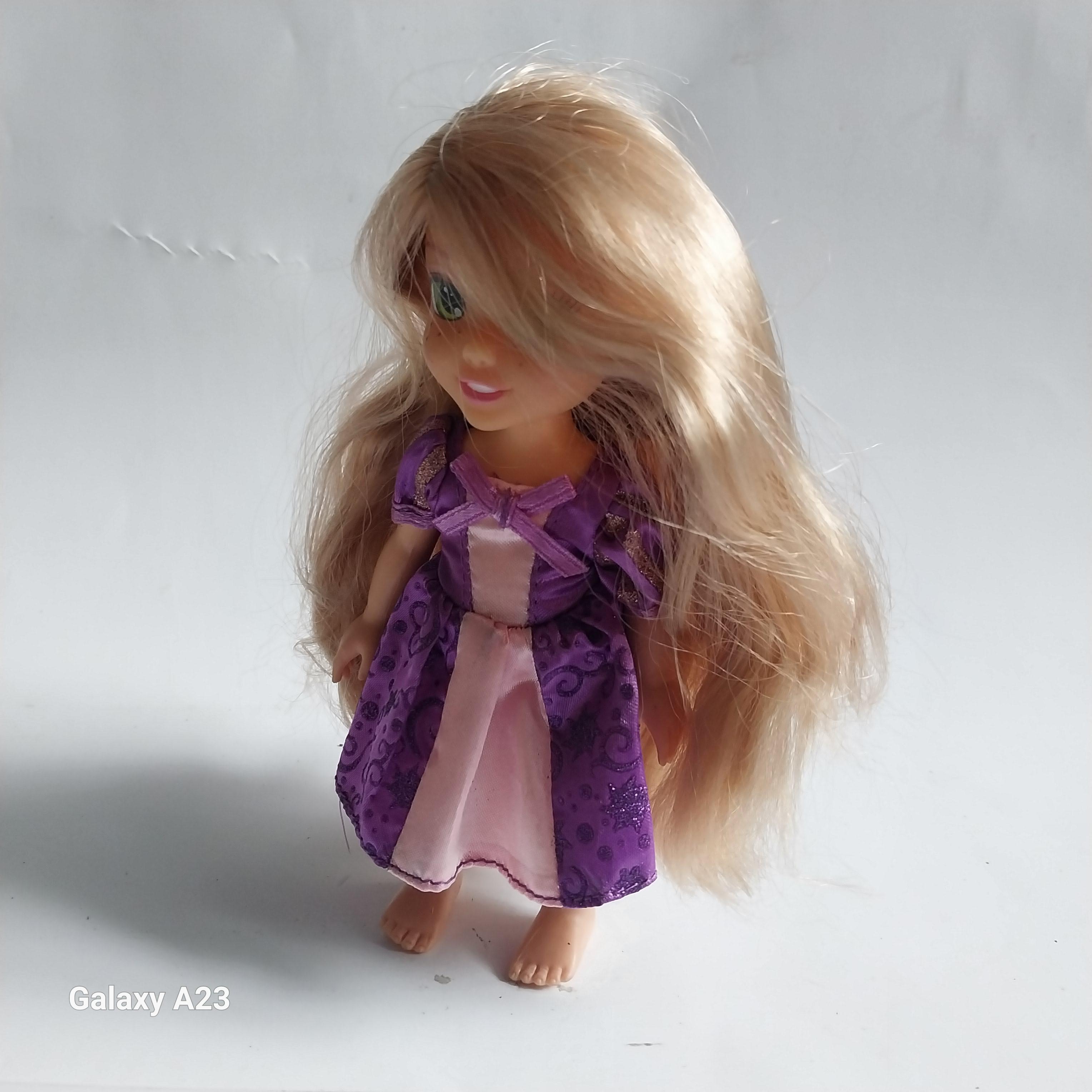 มีหลายภาพ ตุ๊กตาเจ้าหญิงราพันเซลเด็ก ของแท้ Disney ขนาด6"