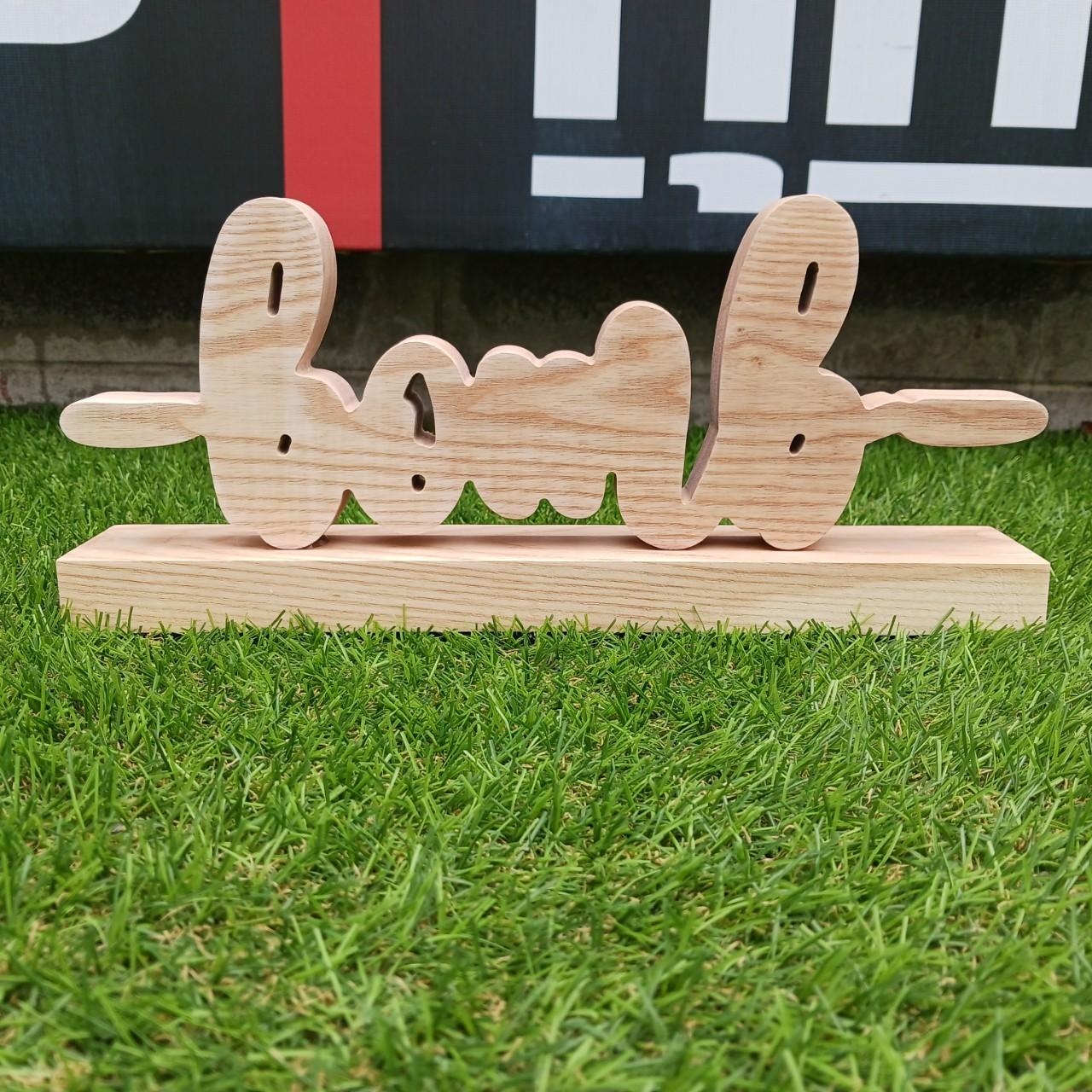 ป้ายอักษรไม้ไดคัท ป้ายวินเทจ