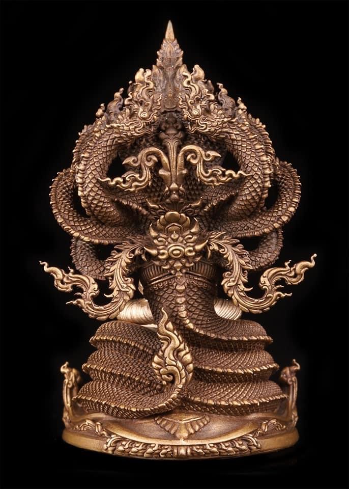 พระพุทธศรีเทวานาคราช รหัส 1.12 เนื้อบรอนซ์รมผิวโลราณ องค์บรอนซ์