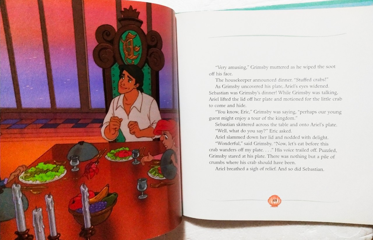 หนังสือนิทานภาพสวย**ปกหลังมีตำหนิตรงสันบนและมีรอยตามภาพ, เจ้าหญิงเงือกน้อย แอเรี่ยล The Little Mermaid