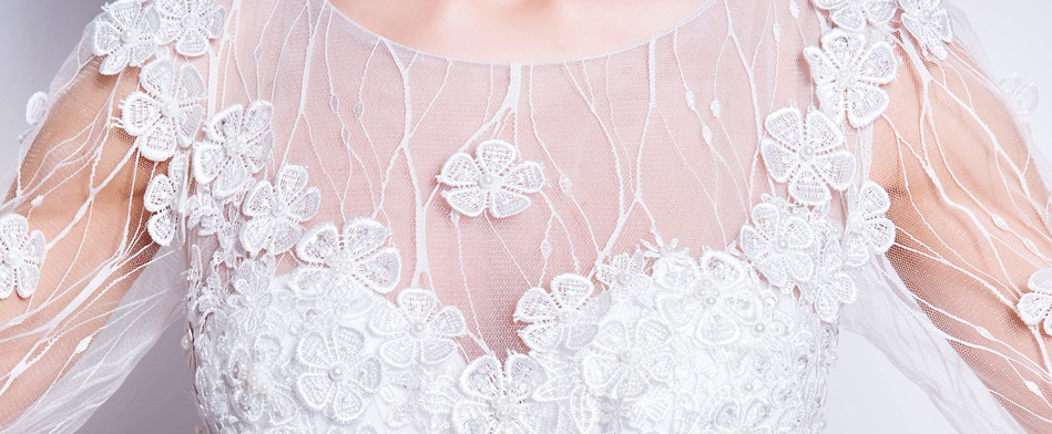 ชุดแต่งงาน แขนยาว