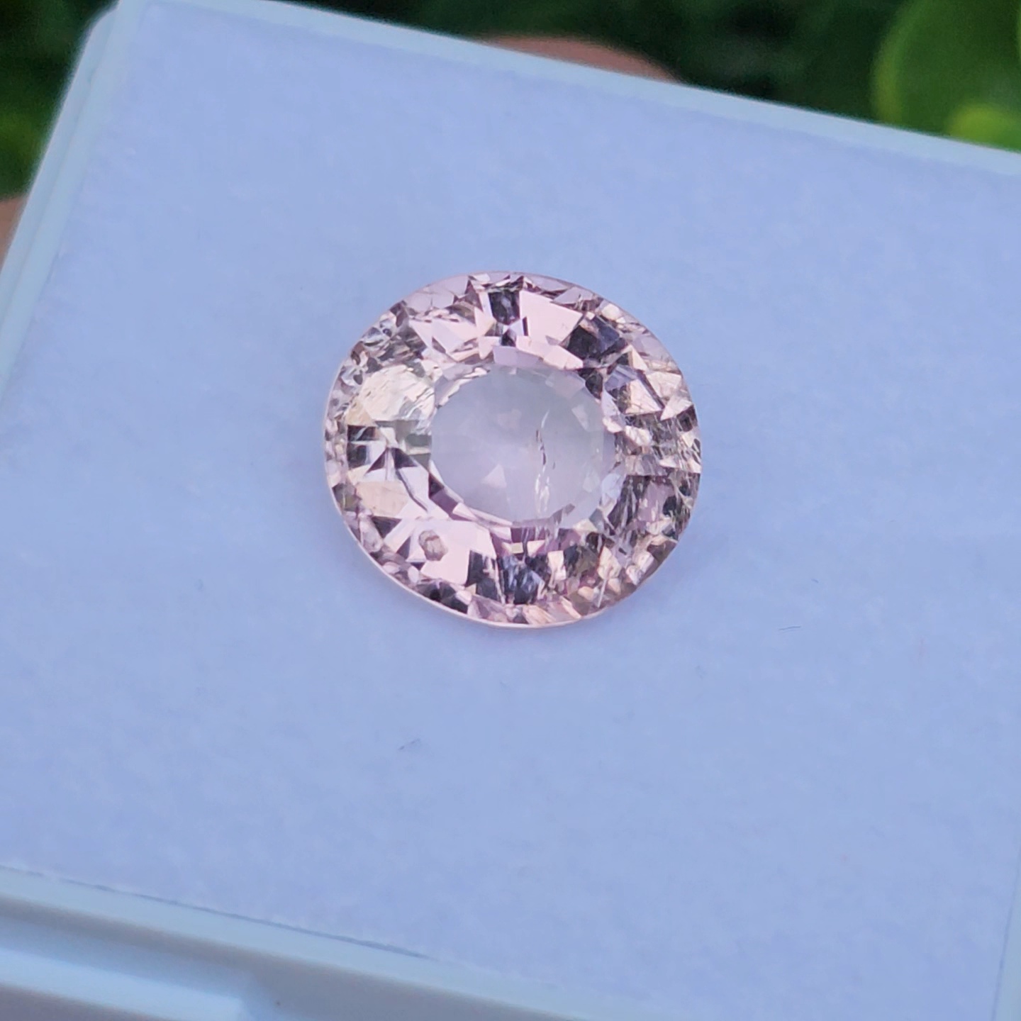 พลอย ทัวร์มาลีน Tourmaline 6.73 กะรัต (Cts.) พลอยแท้ อัญมณีมงคลประจําวันเกิด เครื่องประดับพลอย