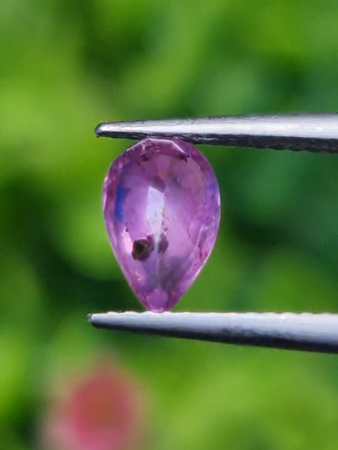 พลอย เพอเพิล แซฟไฟร์ สีม่วง Purple Sapphire 0.94 กะรัต (Cts.) พลอยแท้ อัญมณีมงคลประจําวันเกิด เครื่องประดับพลอย