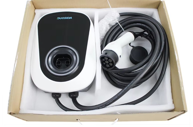 เครื่องชาร์จรถไฟฟ้า EV Charger แบรนด์ DUOSIDA WALL EV 32A 7.2KW สายยาว 8 เมตร