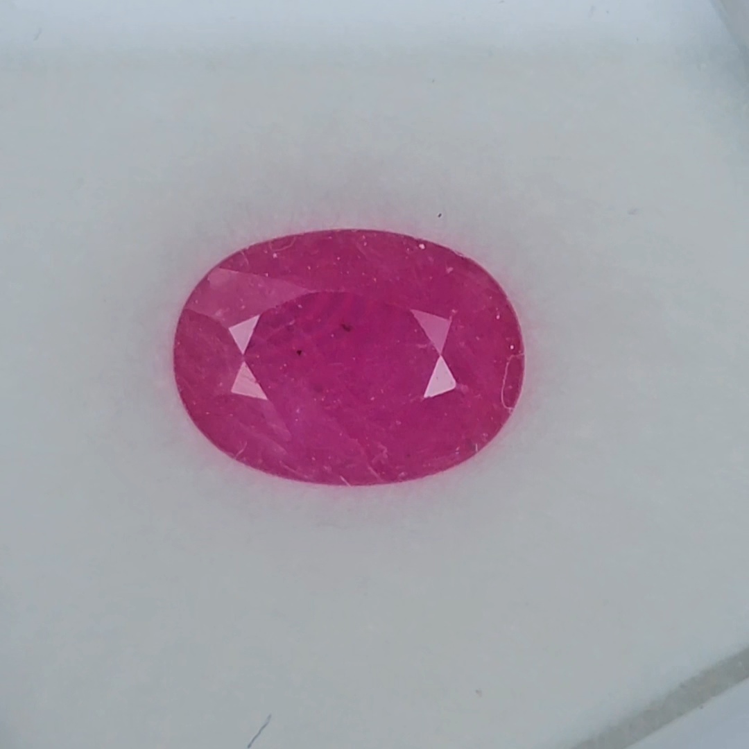 พลอย ชมพู พิ้ง แซฟไฟร์ Pink Sapphire 1.14 กะรัต (Cts.) พลอยแท้ อัญมณีมงคลประจําวันเกิด เครื่องประดับพลอย