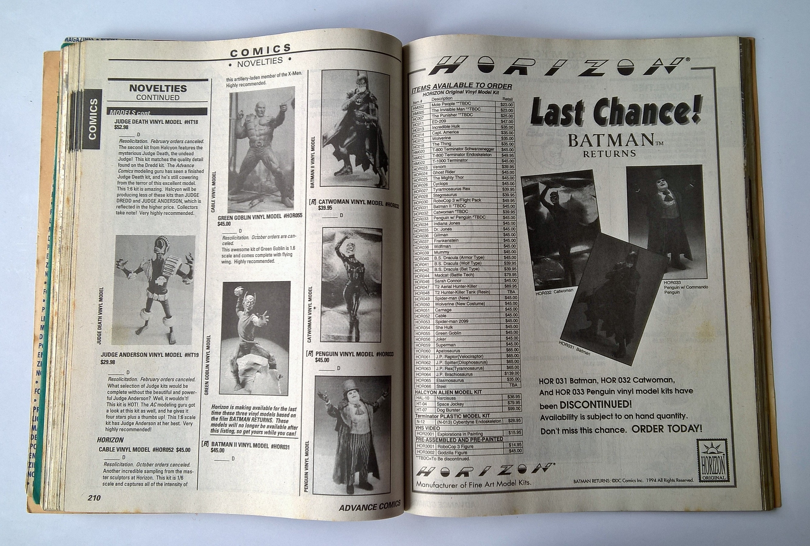 มีหลายภาพ,นิตยสารการ์ตูนเก่า ภาษาอังกฤษ ADVANCE COMICS No. 65 MAY 1994 Consumer Edition, including games,cards,video&more!, Star Stammers is back.
