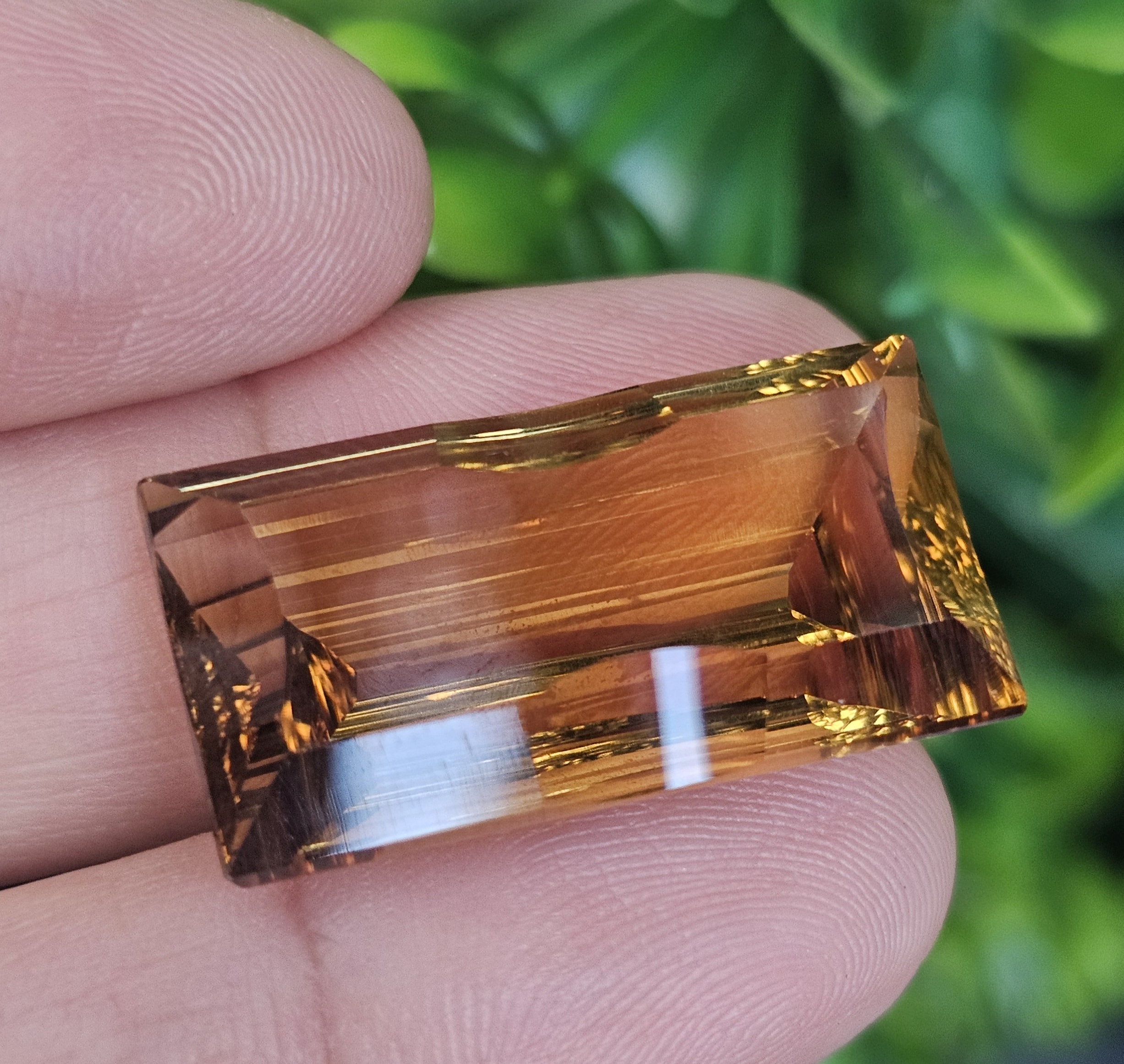 พลอย ซิทริน Citrine 31.25 กะรัต (Cts.) พลอยแท้ อัญมณีมงคลประจําวันเกิด เครื่องประดับพลอย