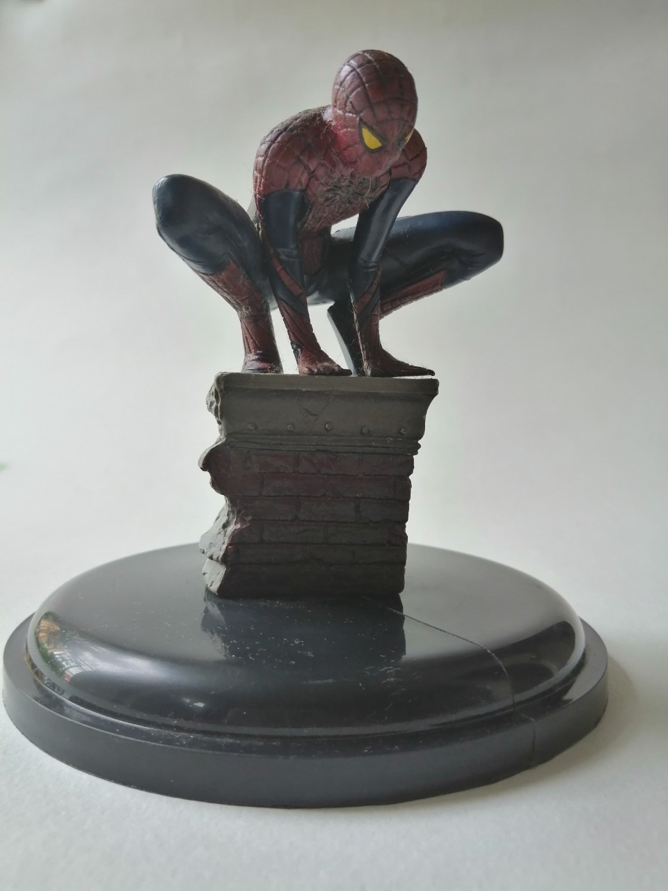 ของสะสมสไปเดอร์แมน Spiderman ท็อปเปอร์แก้วน้ำโรงหนัง สไปเดอร์แมน Spider Man นั่งหลังคาตึก