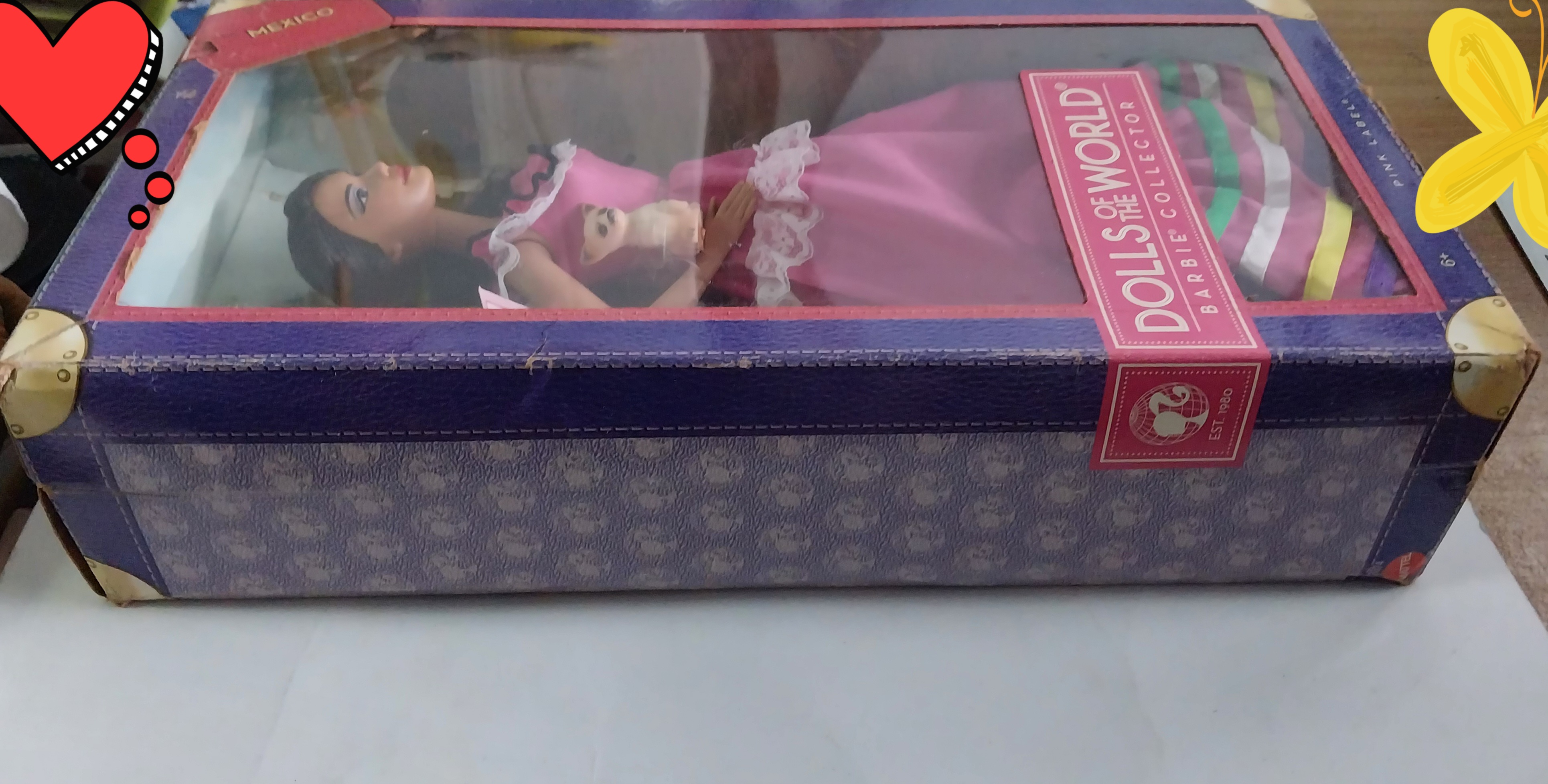 มือ1 เก่าเก็บในกล่อง **กล่องมีตำหนิ ตุ๊กตาบาร์บี้ รุ่น Dolls of the World_Mexico ตุ๊กตาเม็กซิโก