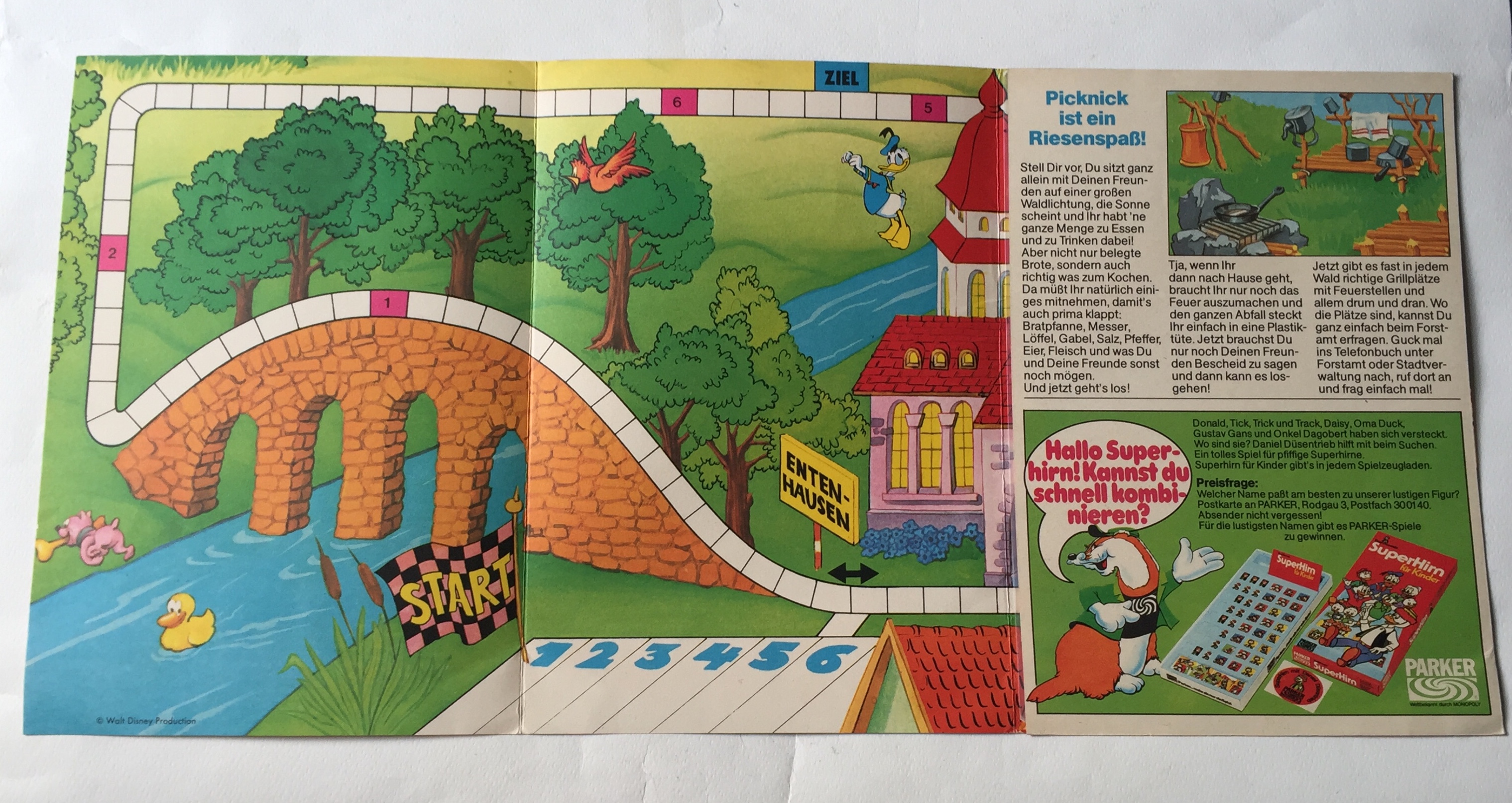 หนังสือภาพการ์ตูน ฉบับภาษาเยอรมัน,KALKITOS Rubbel-Bilder-Spiele Poster-Teil Nr.4 Mit lustigem Wurfelspiel,made in Italy