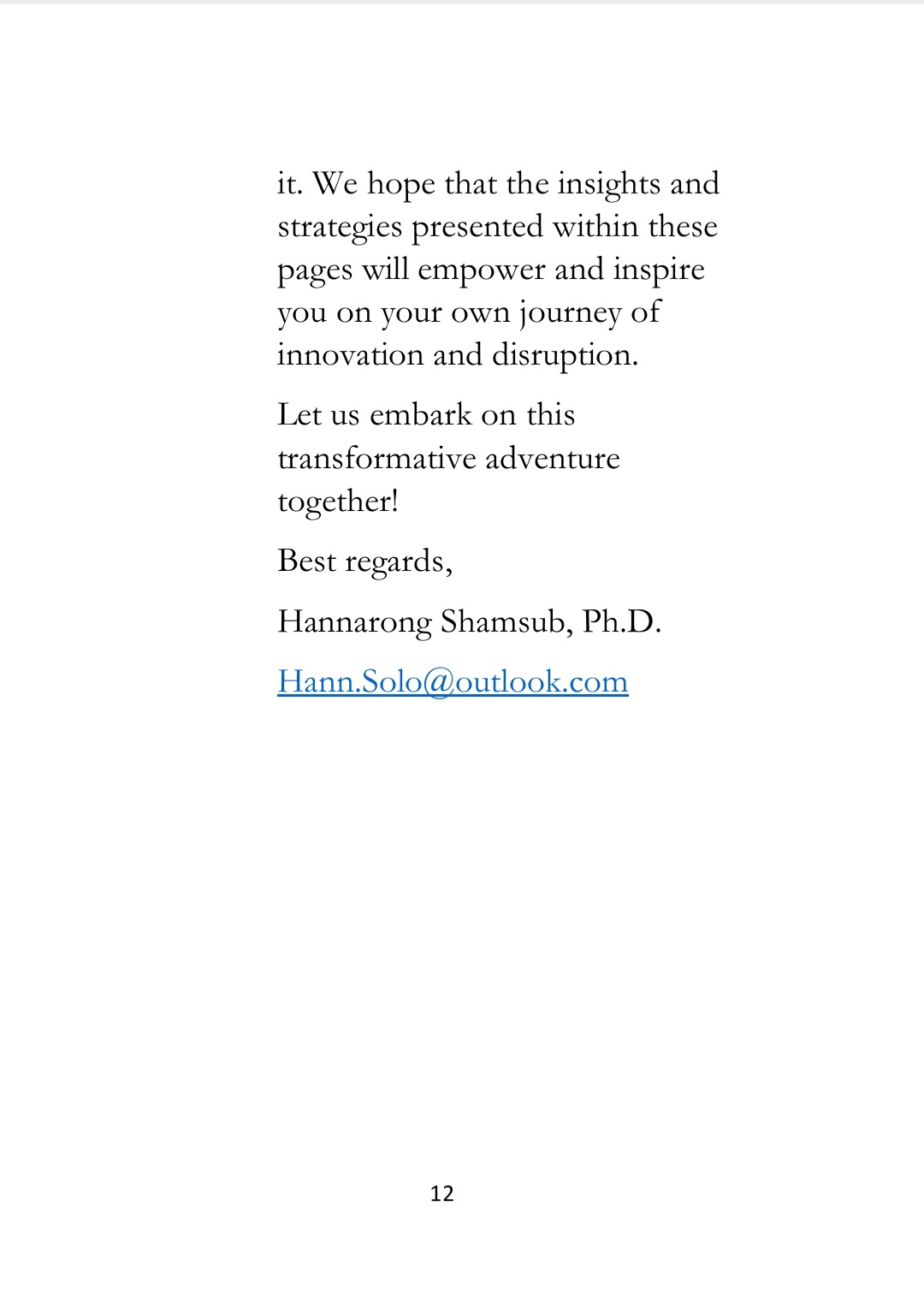E-Book only (QR for purchasing is available in the picture next to its' cover, Business Book,English Version, INNOVATOR'S ADVANTAGE Disruptive Business Model for the Future by Hannarong Shamsub, Ph.D.,First Edition 2023