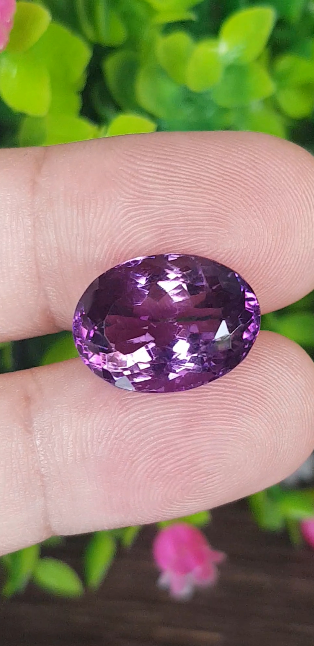 พลอย อเมทิส Amethyst 12.12 กะรัต (Cts.) พลอยแท้ อัญมณีมงคลประจําวันเกิด เครื่องประดับพลอย