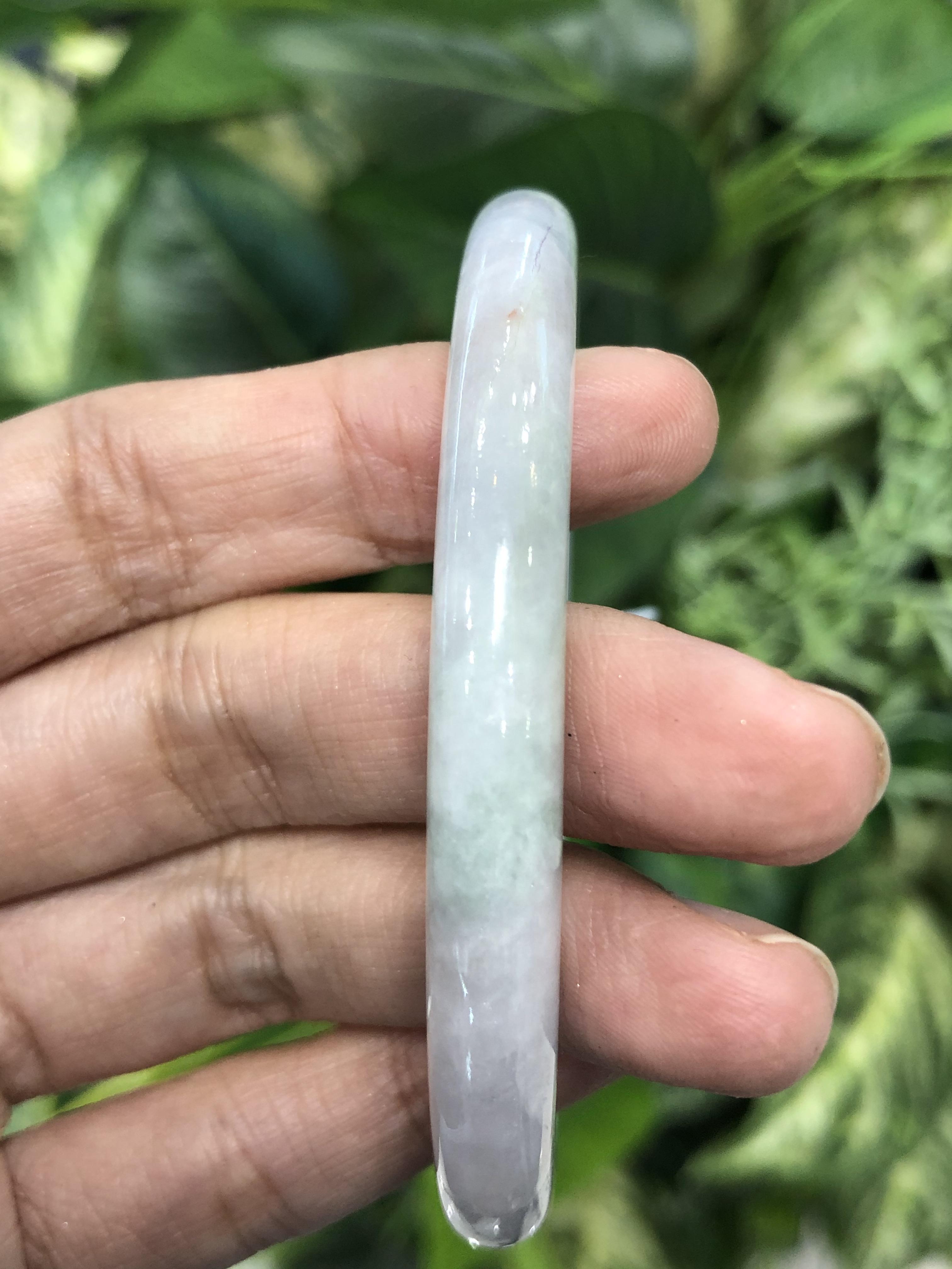 J05C0127 หยก พม่า แท้ Jade กำไลหยก 60 มม (Jade bracelet) พม่า (Myanmar)