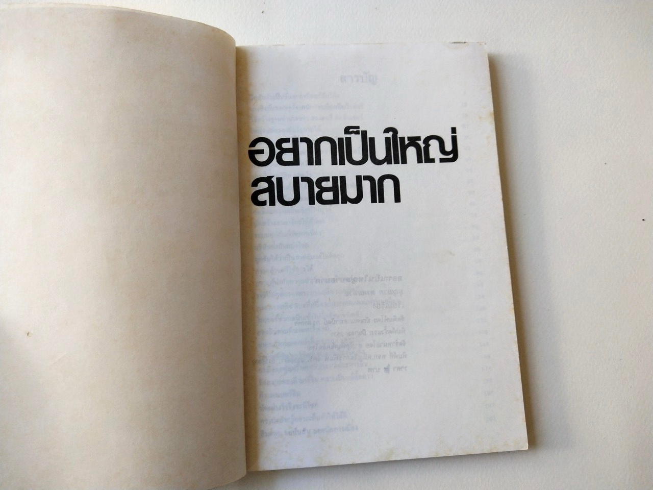 หนังสือเรื่องราวของคนใหญ่ **หน้าแรกเขียนวันที่ด้วยปากกา,ปีที่พิมพ์ มีนาคม 2531 "อยากเป็นใหญ่สบายมาก" โดย บุญมาก พรหมพ้วย _นี่คือกลยุทธ์ของความสำเร็จที่คุณอาจเลียนแบบไม่ได้