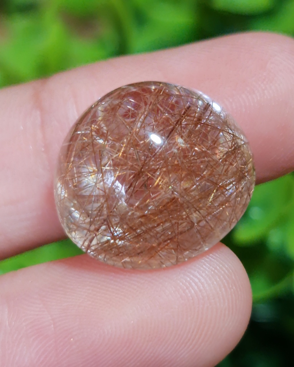 ไหมทอง ควอตซ์ Golden Rutilated Quartz 24.09 กะรัต Cts. พร้อมใบเซอร์ พลอยแท้ อัญมณีมงคลประจําวันเกิด เครื่องประดับพลอย