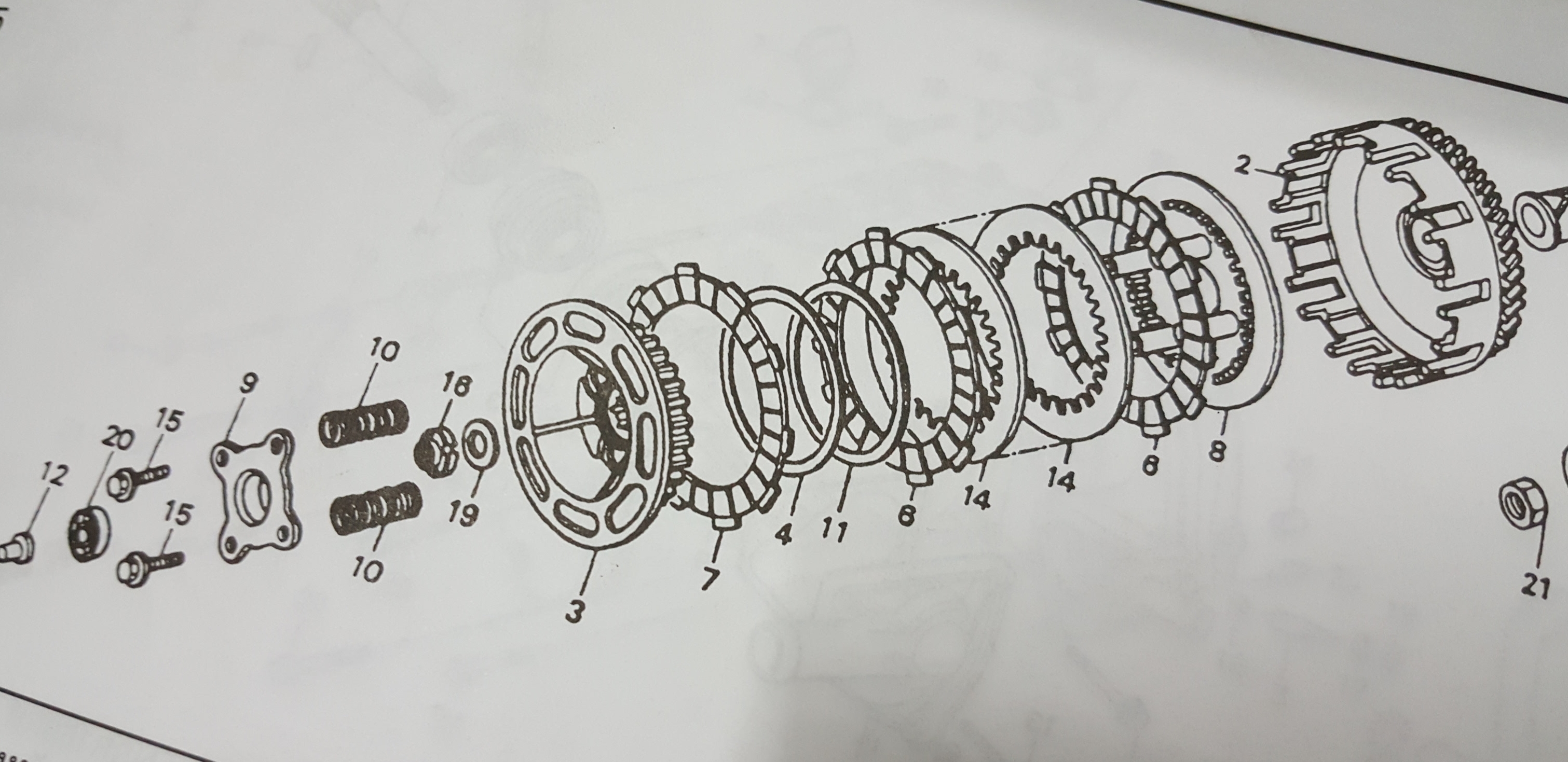 แผ่นคลัทช์ NSR150