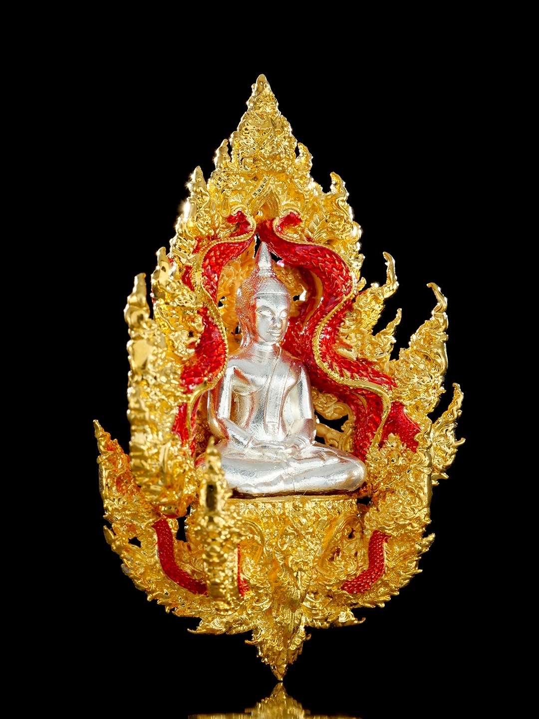 เหรียญพุทธศิลป์หลวงพ่อโสธร รุ่น เจ้าสัวแปดริ้ว รหัสพิเศษศูนย์จอง เนื้อบรอนซ์ชุบทองลงยา