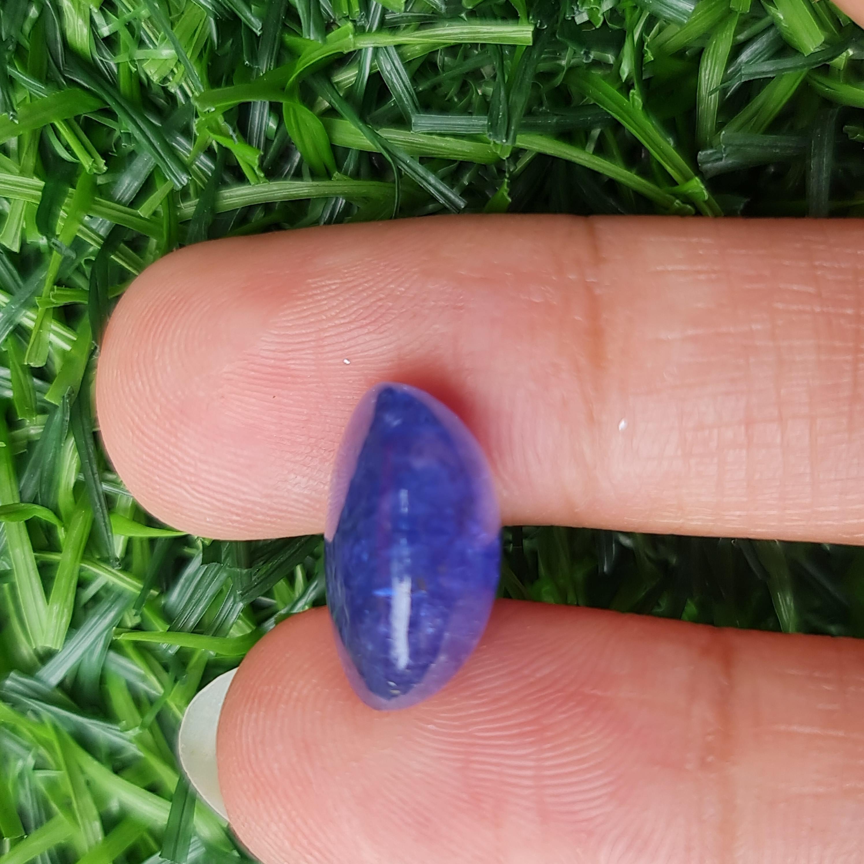 พลอย แทนซาไนท์ Tanzanite 10.53 กะรัต (Cts.) พลอยแท้ อัญมณีมงคลประจําวันเกิด เครื่องประดับพลอย