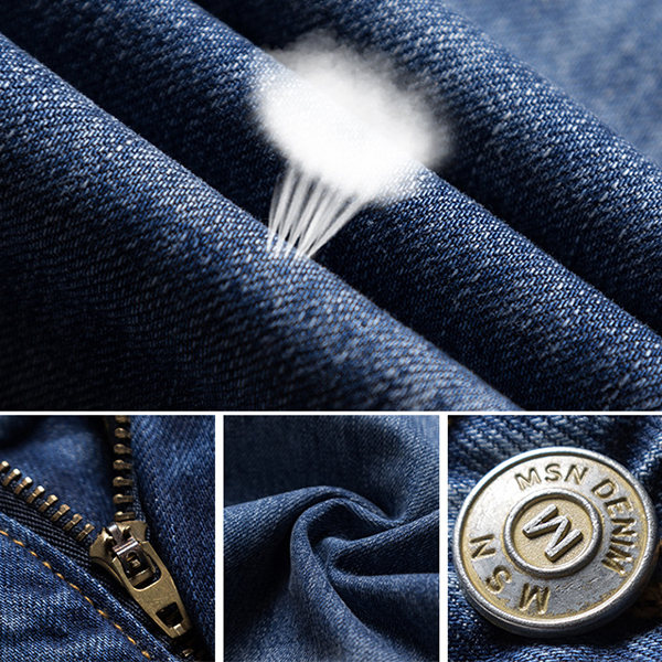 กางเกงยีนส์ขายาวแปดส่วน แต่งขาแนวเซอร์ (11790X)