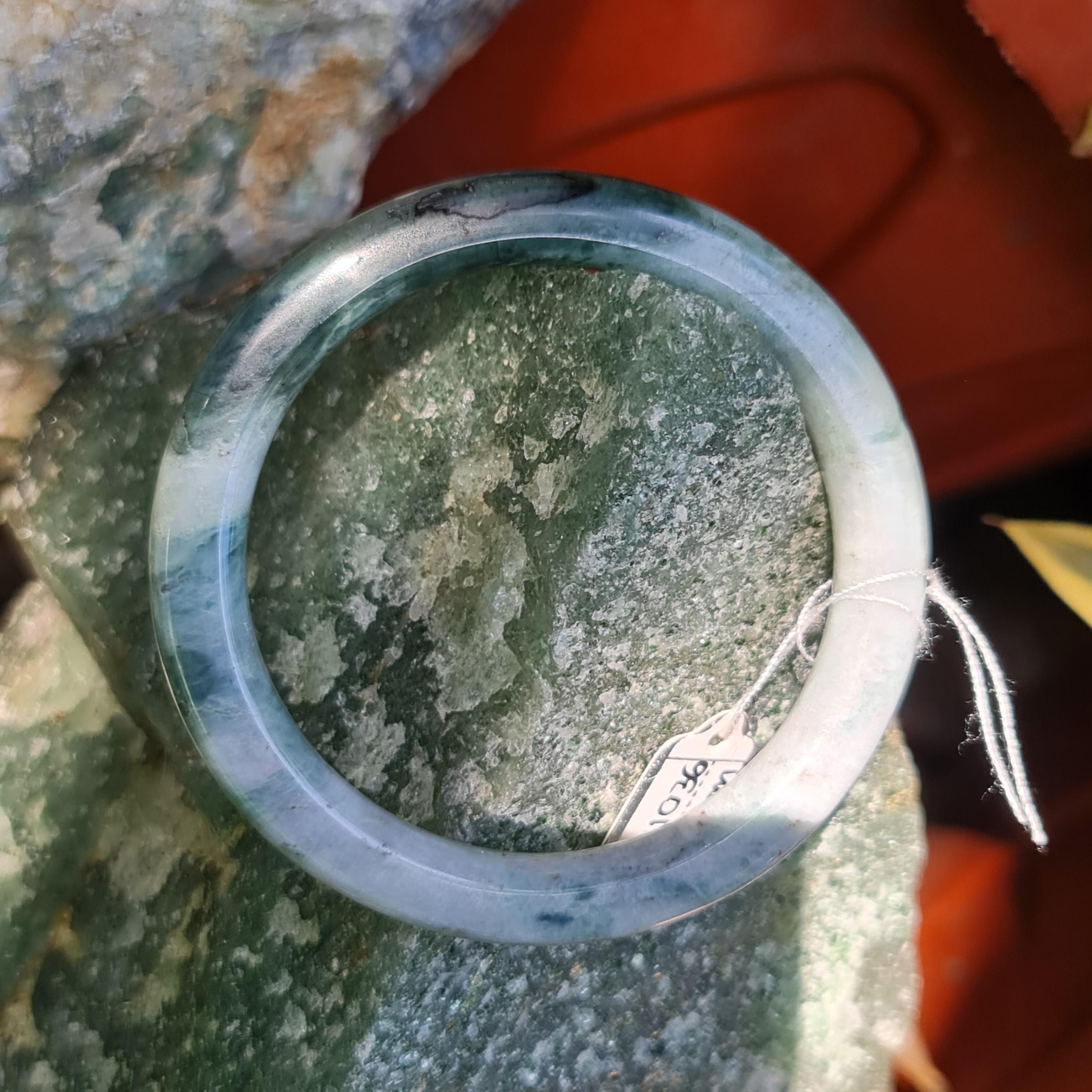 JB6711036 หยก พม่า แท้ Jade กำไลหยก (Jadeite bracelet) พม่า (Myanmar) 50.2 มม.