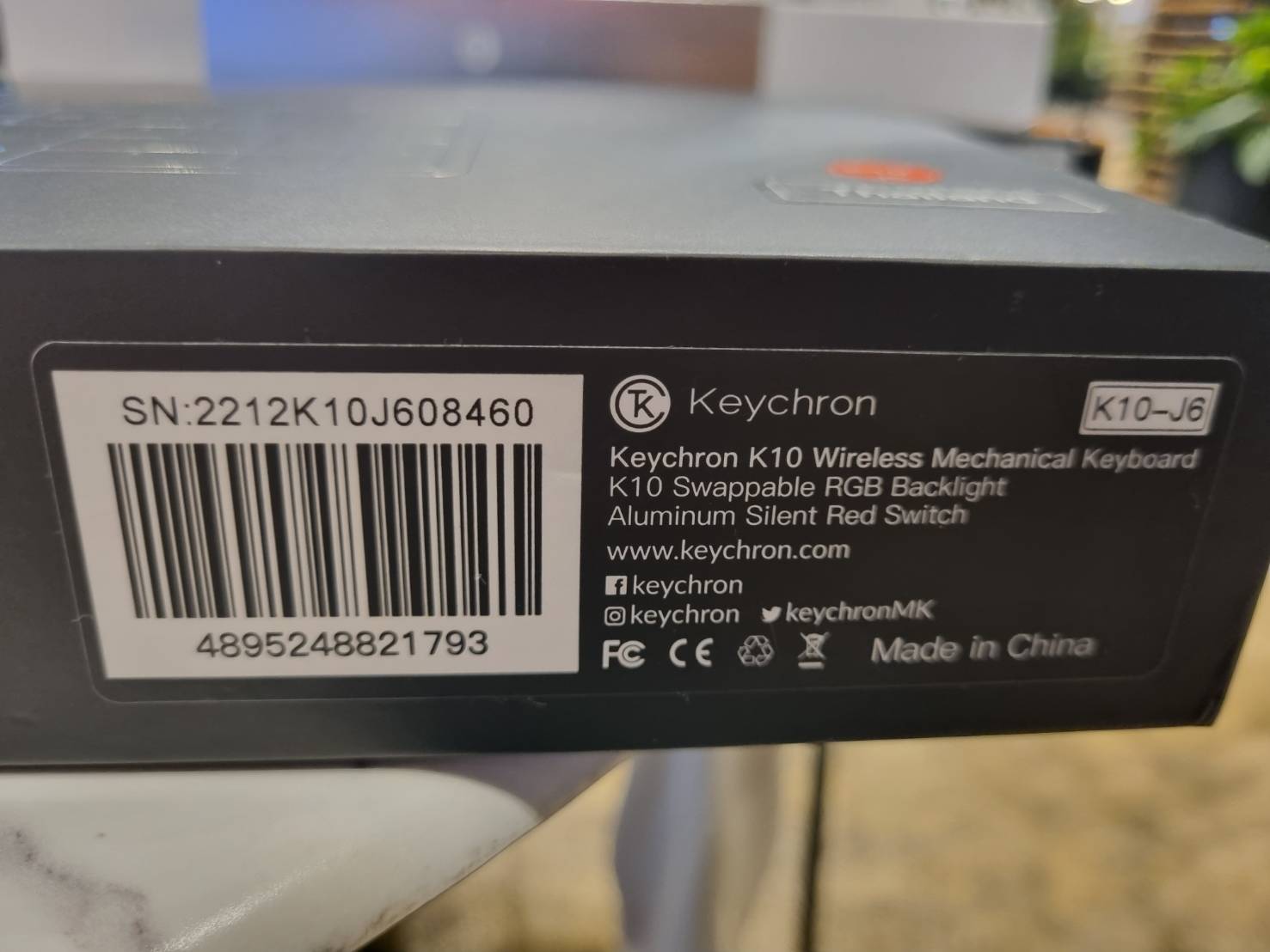 คีย์บอร์ดเกมมิ่ง Keychron Gaming Keyboard K10 Wireless Mechanical Gateron