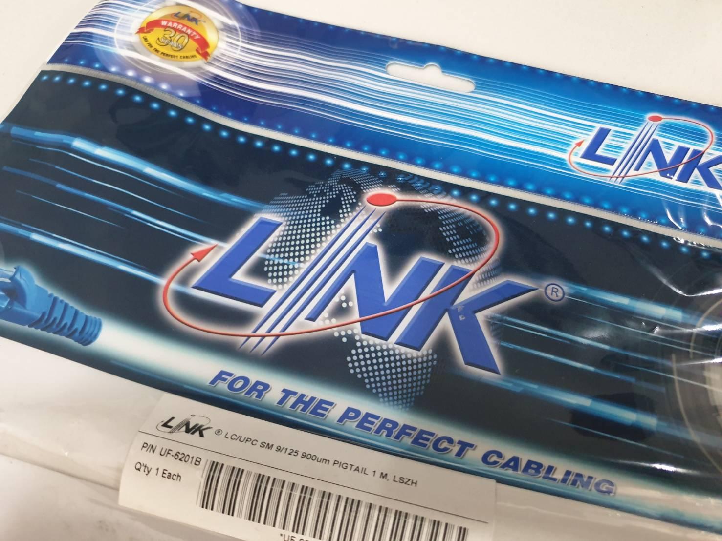 LINK UF-6201B LC Pigtail, 9/125 sm , (900 µm buffer), 1 m. White