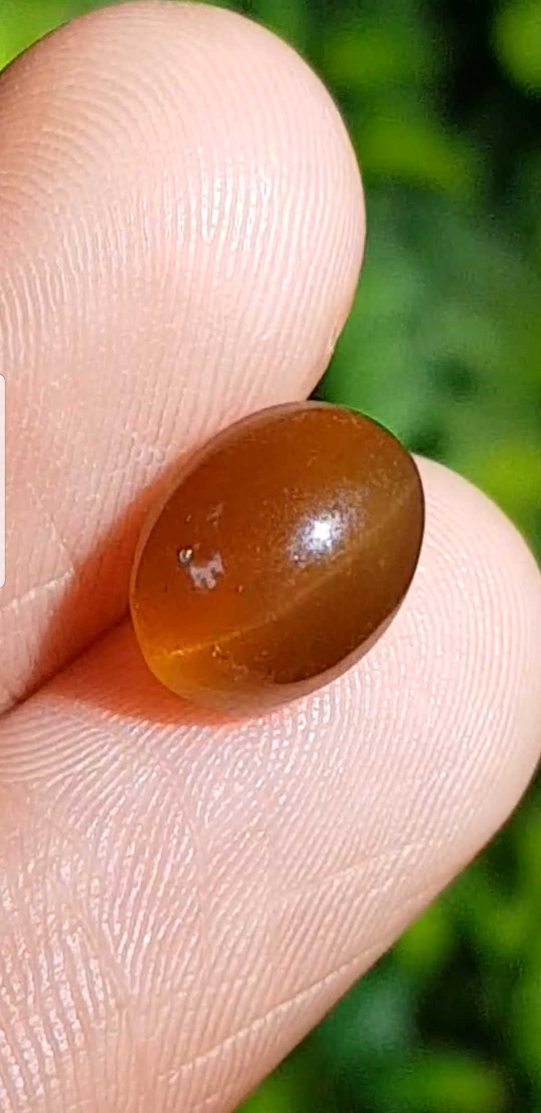 พลอย ตาแมว อะพาไทต์ Cat eye Apatite 4.35 กะรัต (Cts.) พลอยแท้ อัญมณีมงคลประจําวันเกิด เครื่องประดับพลอย