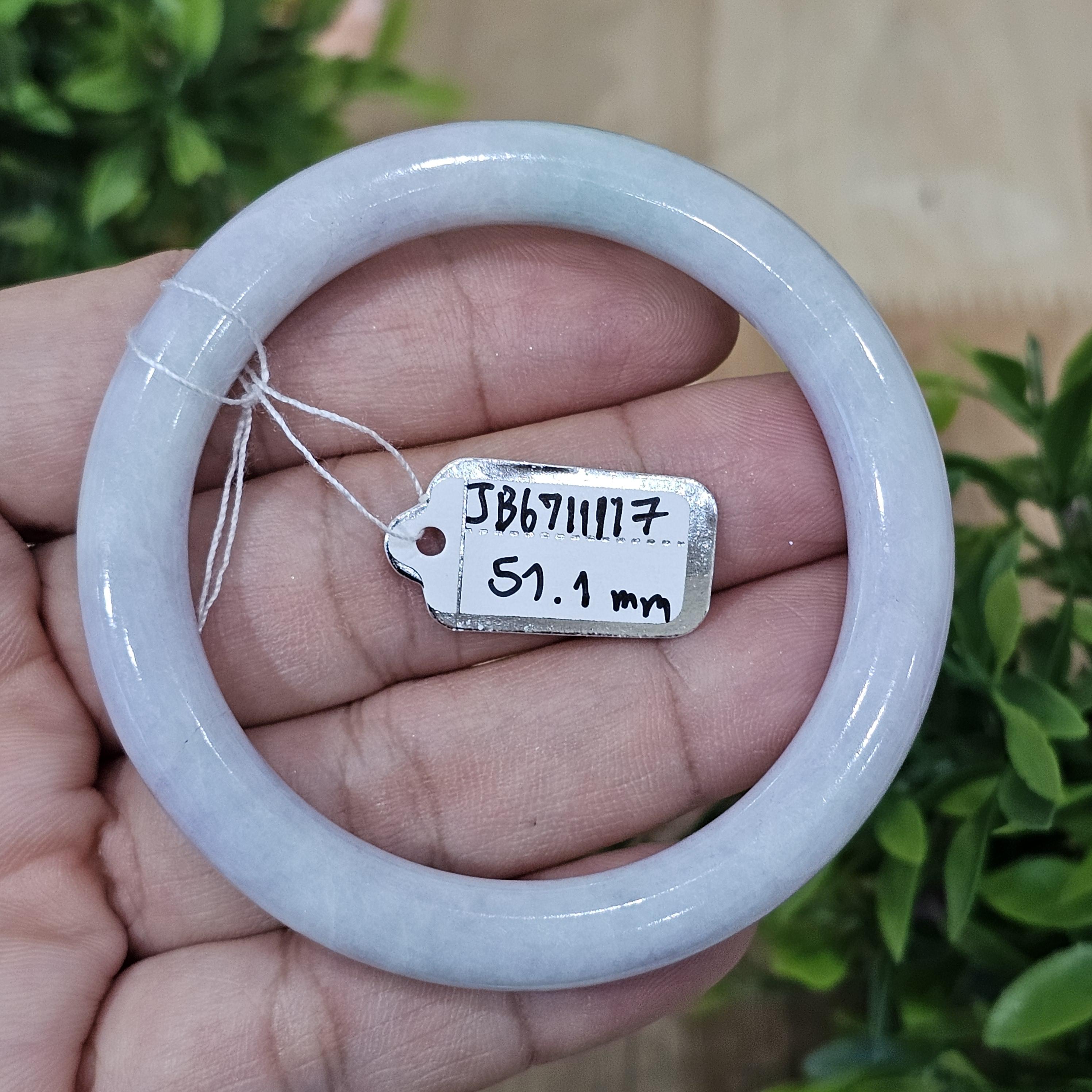 JB6711117 หยก พม่า แท้ Jade กำไลหยก 51.1 มม. (Jadeite bracelet) พม่า (Myanmar)