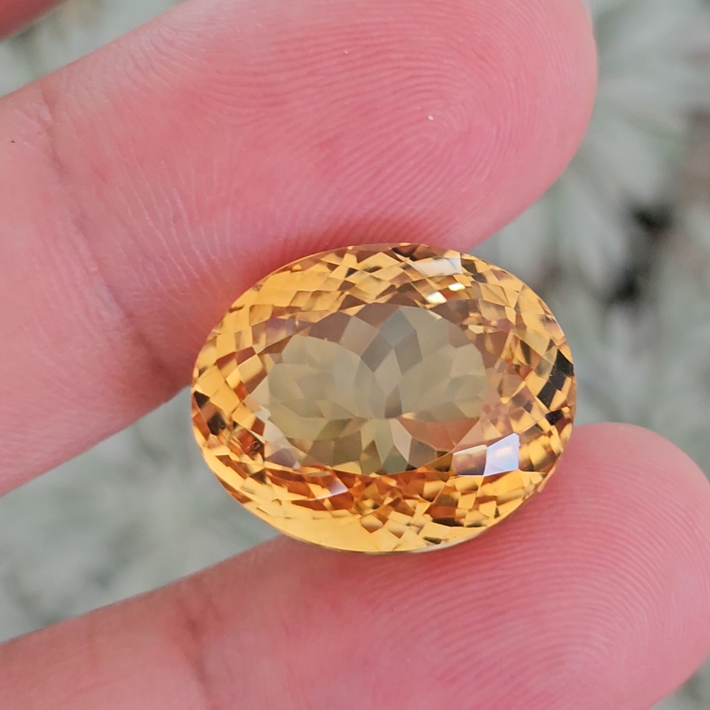 พลอย ซิทริน Citrine 25.92 กะรัต (Cts.) พลอยแท้ อัญมณีมงคลประจําวันเกิด เครื่องประดับพลอย