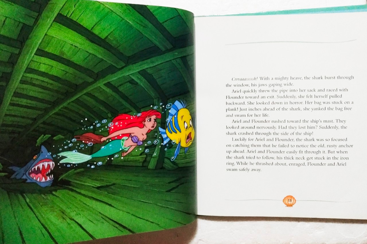 หนังสือนิทานภาพสวย**ปกหลังมีตำหนิตรงสันบนและมีรอยตามภาพ, เจ้าหญิงเงือกน้อย แอเรี่ยล The Little Mermaid