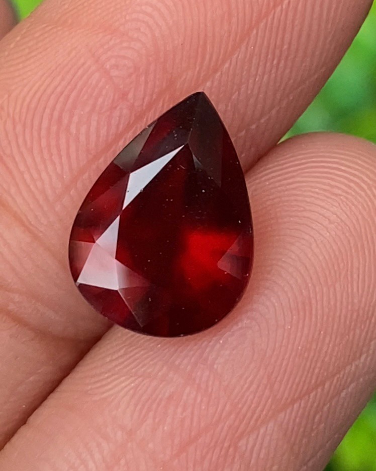 พลอย เฮลโซไนท์ การ์เน็ท Hessonite Garnet 3.45 กะรัต (Cts.) ดิบ Unheated พลอยแท้อัญมณีมงคล ประจําวันเกิด เครื่องประดับพลอย