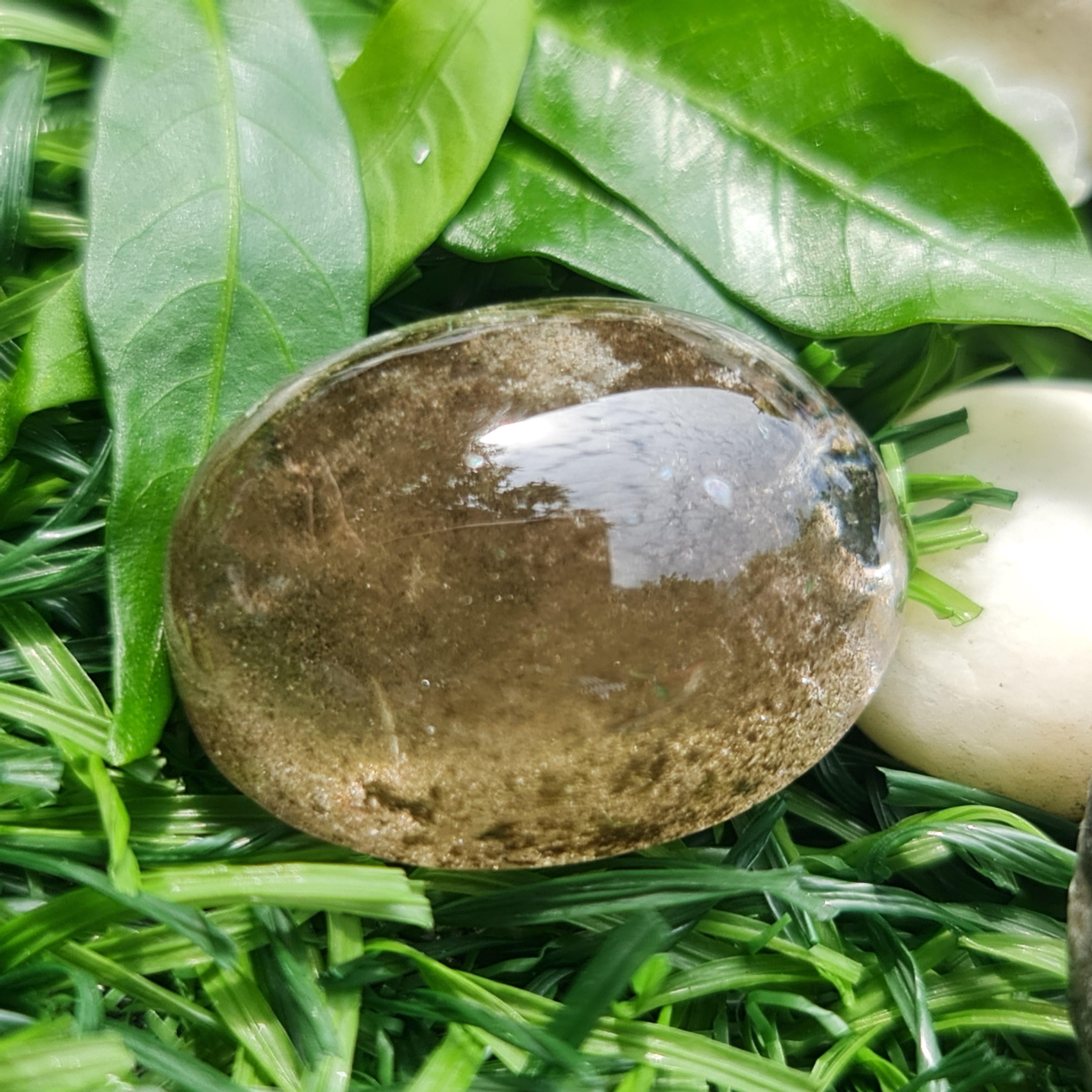 โป่งข่าม ควอตซ์ Rutilated Quartz 38.83 กะรัต Cts. พลอยแท้ อัญมณีมงคลประจําวันเกิด เครื่องประดับพลอย