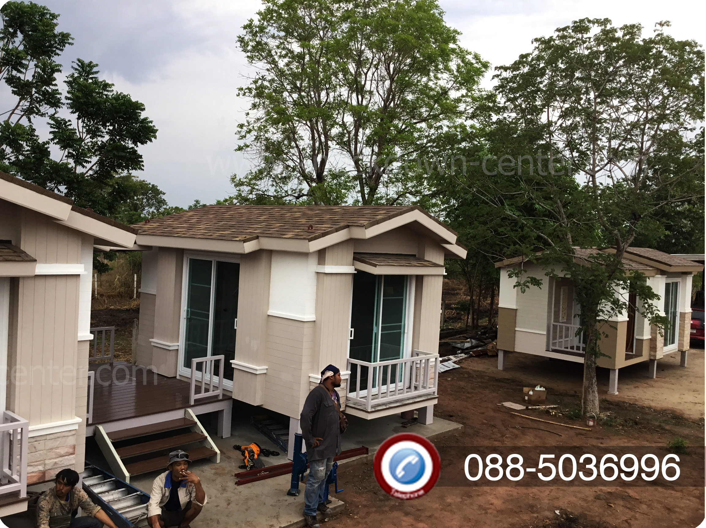 บ้านน็อคดาวน์ บ้านสำเร็จรูป Modern Classic Twin 007