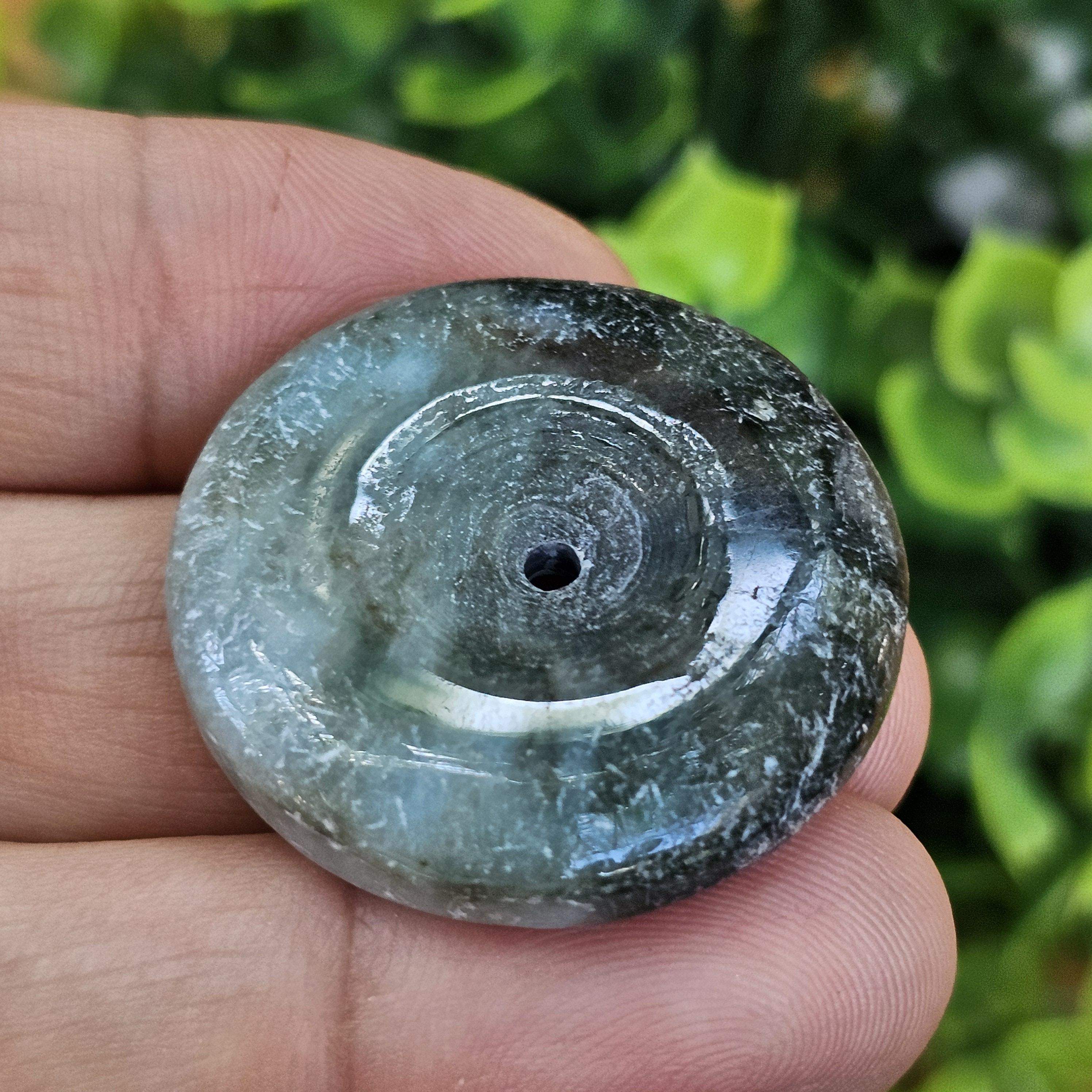 หยก พม่า แท้ Jade จี้โดนัทหยก (Bi-dise jadeite) พม่า (Myanmar) 68.15 กะรัต (Cts.)