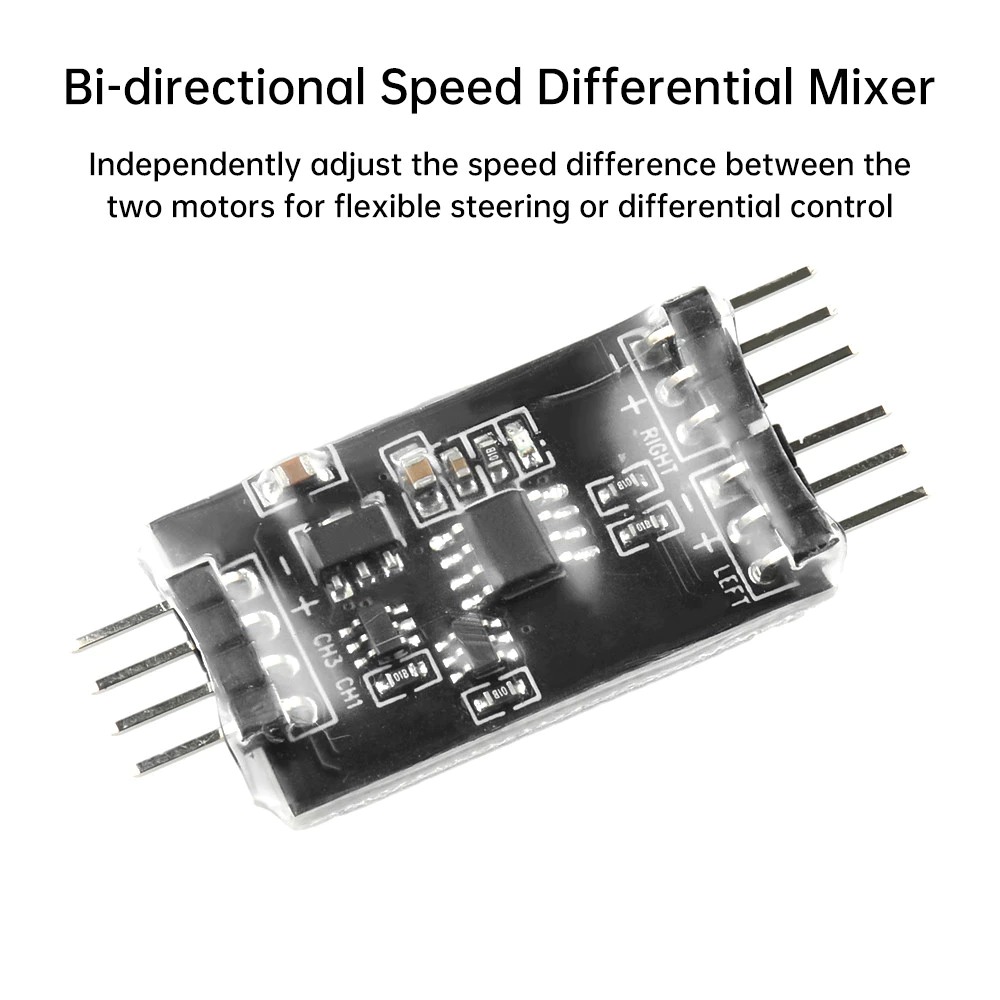 บอร์ด Mix รวมสัญญาณ ปีกบิน รถตัดหญ้า เรือ เครื่องบิน V-Tail Delta Wing Elevon 2-Way Speed Difference Mixer RC Universal