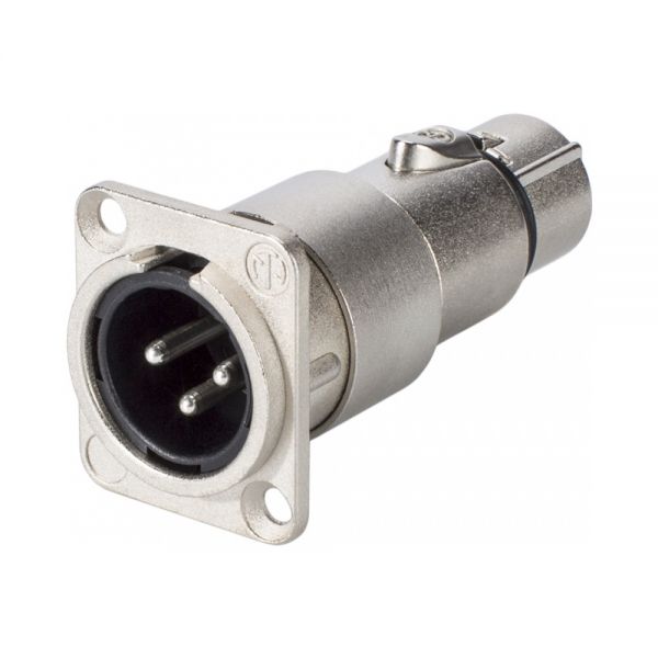 Neutrik NA3MDF ขั้วต่อแปลง male-female feedthrough adapter