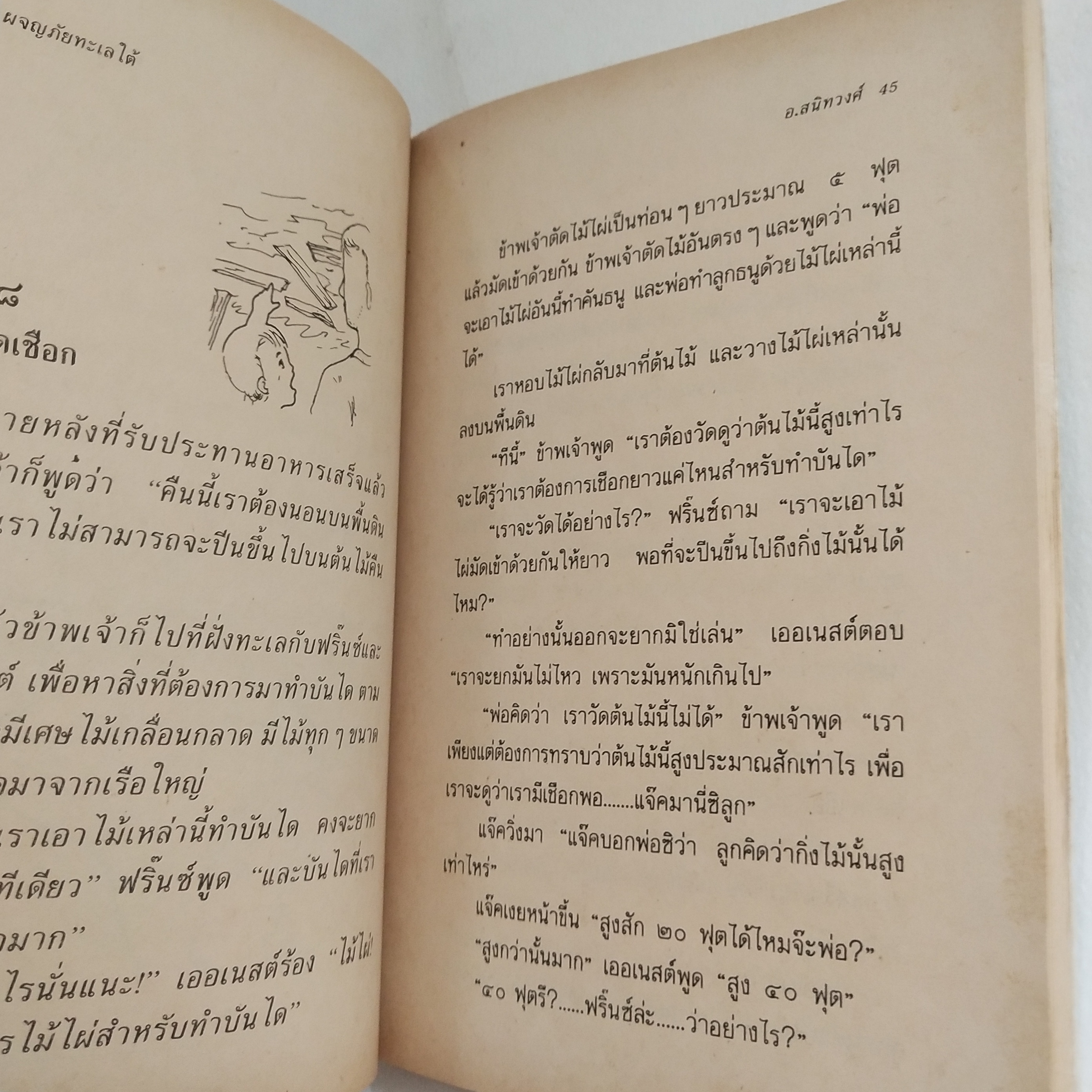 หนังสือเก่าปกมีตำหนิตามภาพ, เรื่องแปลดีเด่นสำหรับเยาวชนชุดที่ 3, ผจญภัยทะเลใต้ โดย อ. สนิทวงศ์