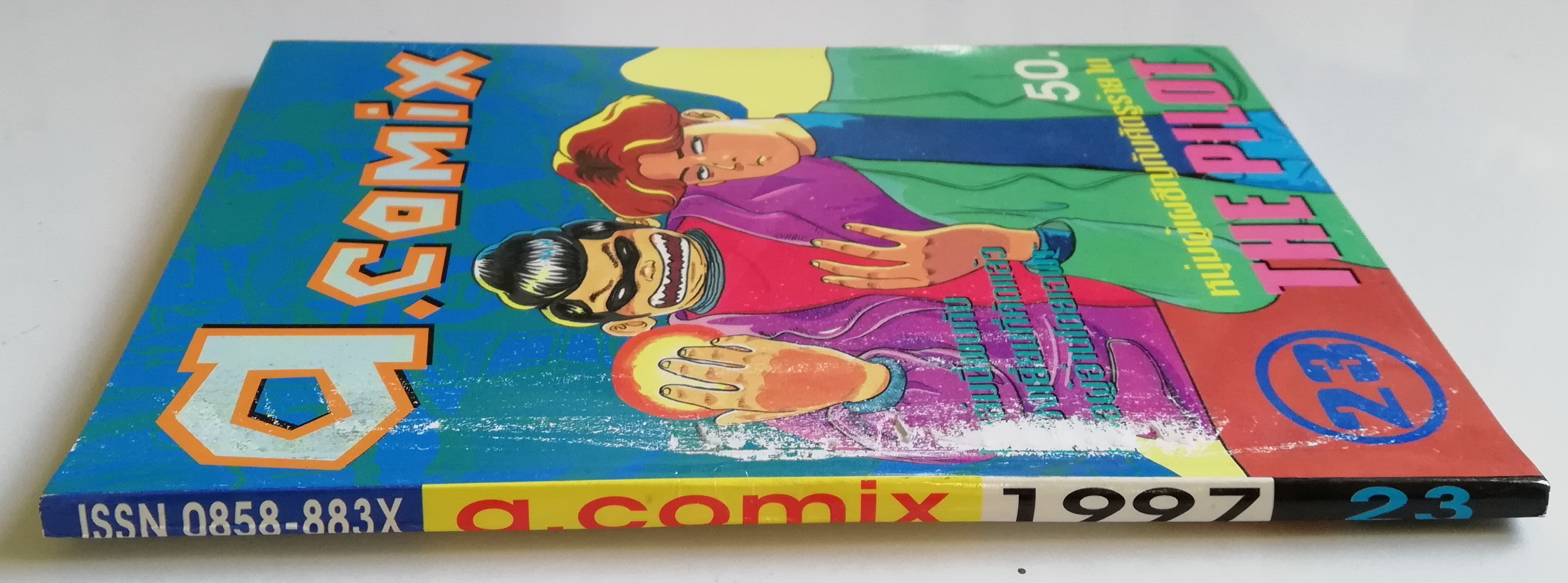 พ็อคเก็ตบุ๊คสะสมแนวอนิเมชั่น หนังสือการ์ตูนเก่า เอ คอมมิคส์ a.comix ฉบับที่23 **หนังสือมีตำหนิ ปกหน้ามีตำหนิ โปรดตรวจสอบทุกภาพ -หนุ่มผู้เผชิญกับศัตรูร้ายใน THE PILOT