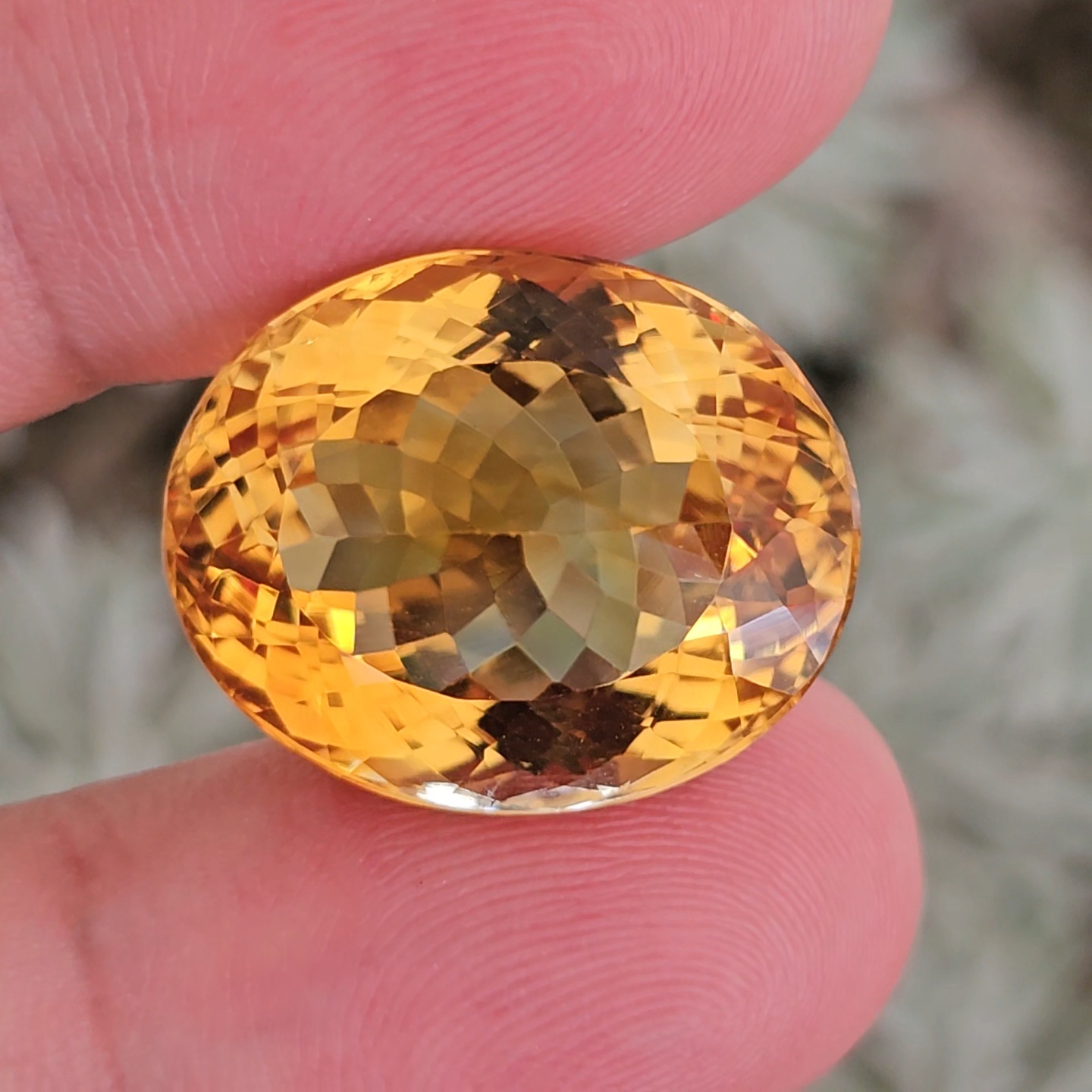 พลอย ซิทริน Citrine 32.66 กะรัต (Cts.) พลอยแท้ อัญมณีมงคลประจําวันเกิด เครื่องประดับพลอย