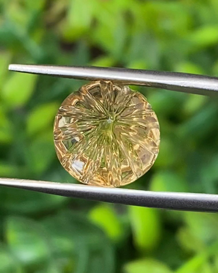 พลอย ซิทริน Citrine 6.03 กะรัต (Cts.) พลอยแท้ อัญมณีมงคลประจําวันเกิด เครื่องประดับพลอย