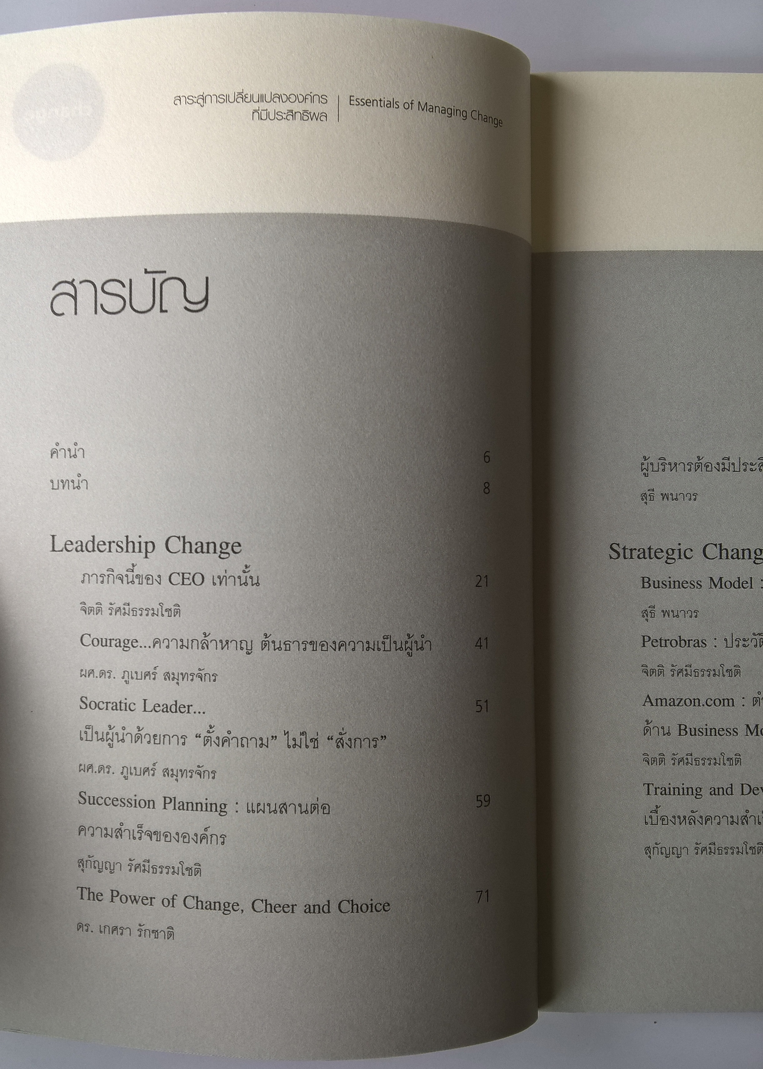 หนังสือ"Essentials of managing CHANGE สาระสู่การเปลี่ยนแปลงองค์กรที่มีประาิทธิผล"_สถาบันเพิ่มผลผลิตแห่งชาติ