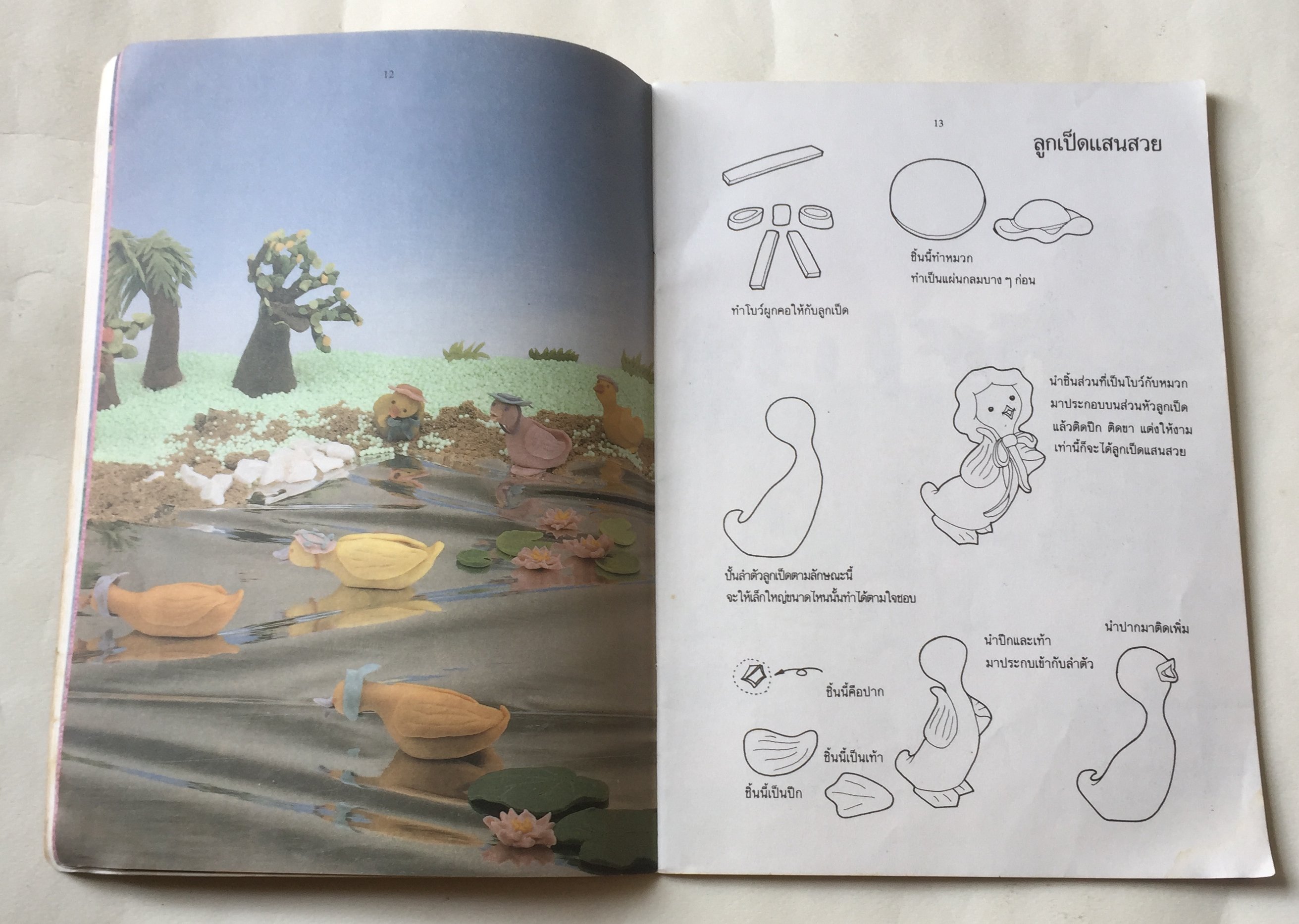 หนังสืองานอดิเรกเก่า สนุกกับการปั้น