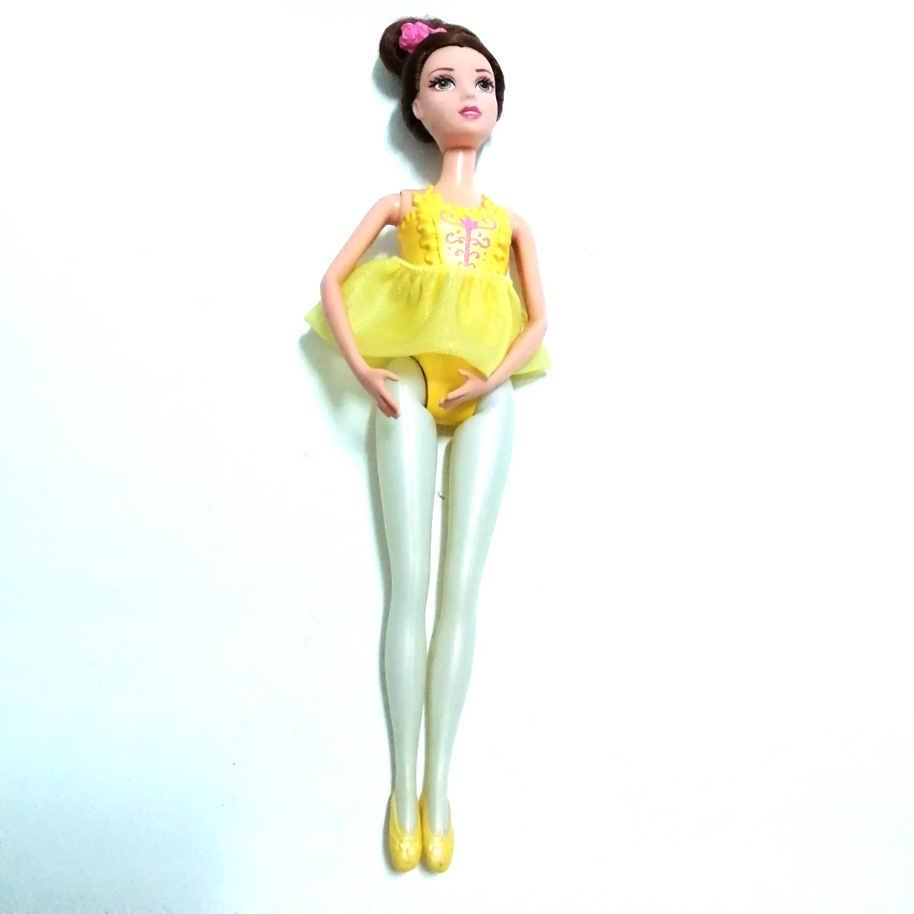 ตุ๊กตาบาร์บี้**ยางยืดกระโปรงหลวม,เจ้าหญิงดิสนีย์, ขนาดตามรูป เบลล์ จาก โฉมงามกับเจ้าชายอสูร สภาพดีมีรอยบ้าง