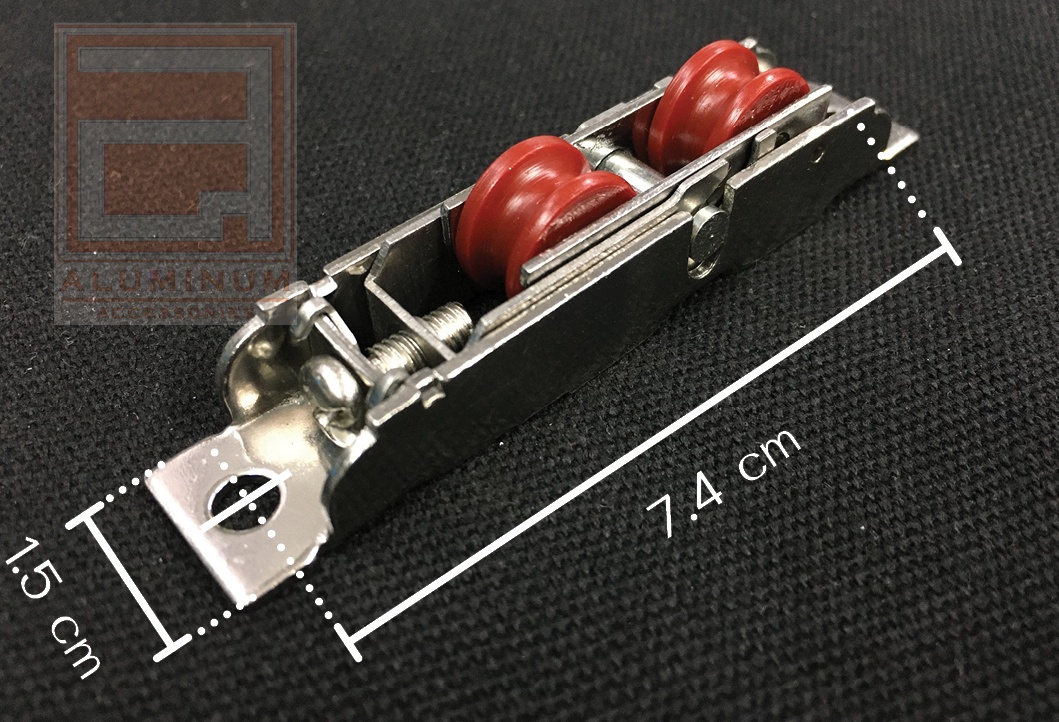 ล้อบานเลื่อน UPVC (ล้อแฝด) รุ่น 100 กก.