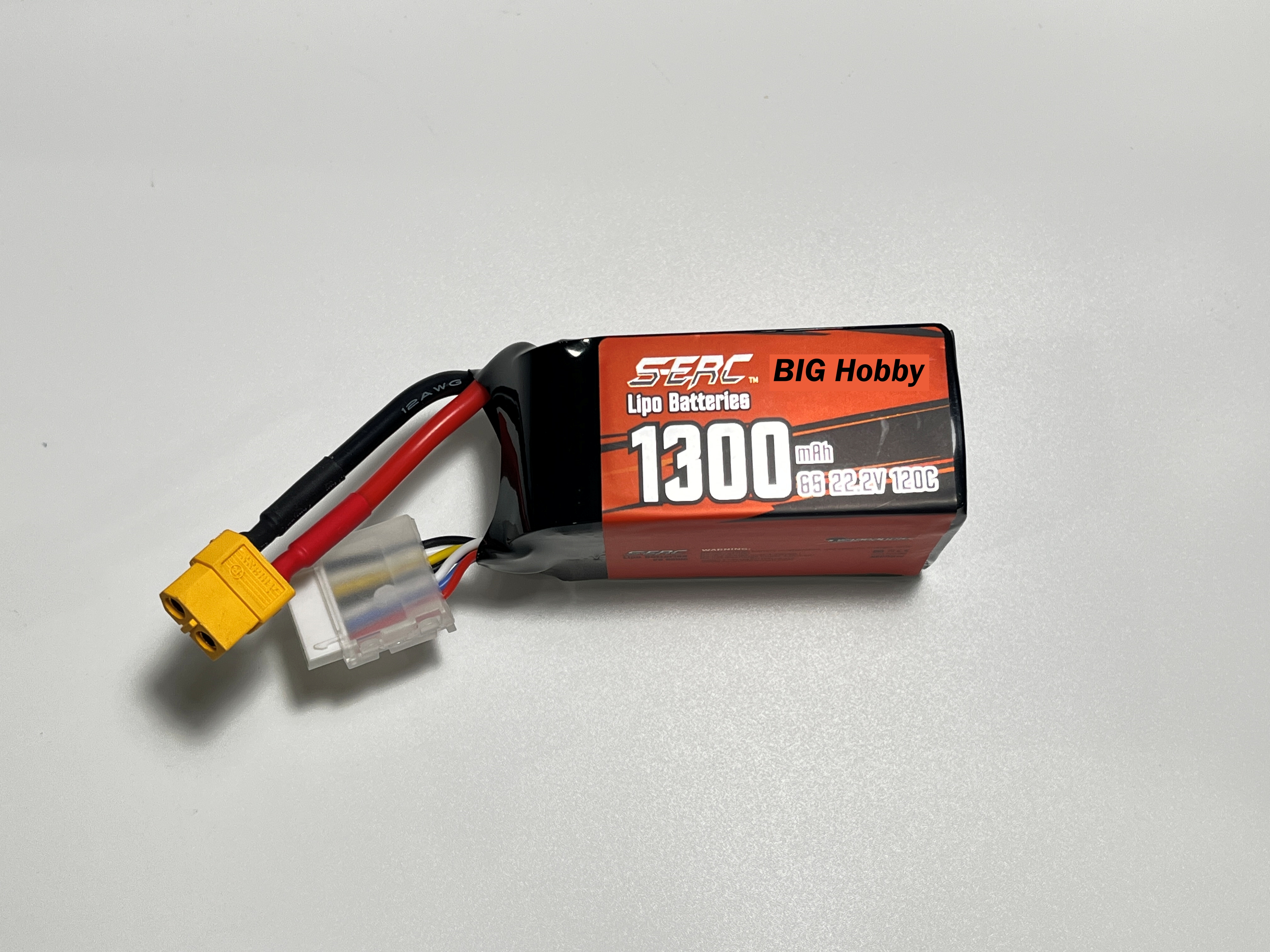 แบตโดรน SpeedyBee BEE35, HGLRC Veyron35 แบตลิโพ Lipo SERC 6S 22.2V 1300mAh 120C ปลั๊ก XT60