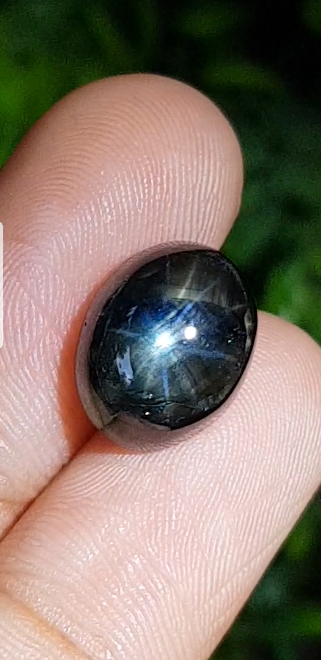 พลอย ไพลิน สตาร์ แซฟไฟร์ Blue Star Sapphire 9.85 กะรัต (Cts.) ดิบ Unheated พร้อมใบเซอร์ พลอยแท้ อัญมณีมงคลประจําวันเกิด เครื่องประดับพลอย