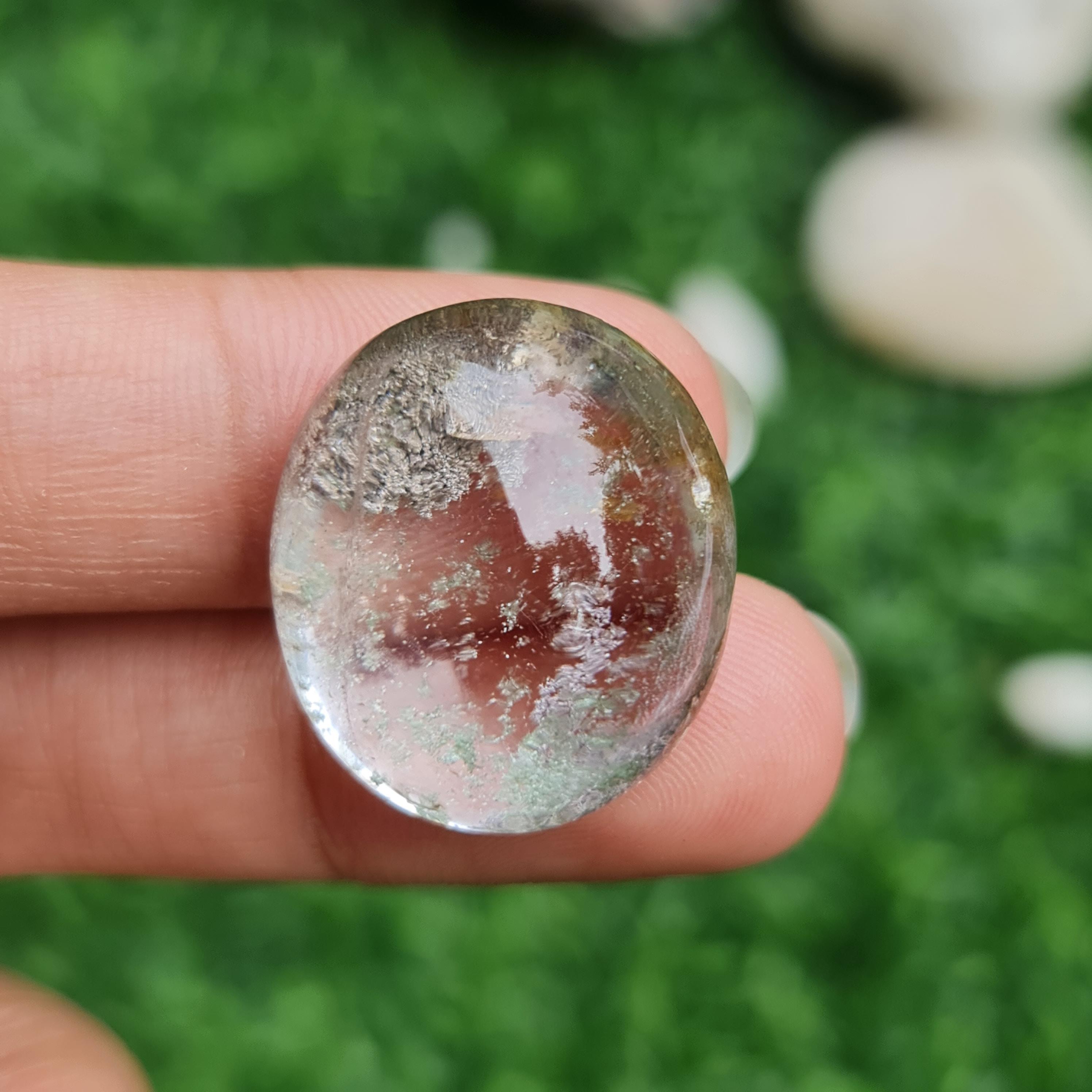 โป่งข่าม ควอตซ์ Rutilated Quartz 47.30 กะรัต Cts. พลอยแท้ อัญมณีมงคลประจําวันเกิด เครื่องประดับพลอย