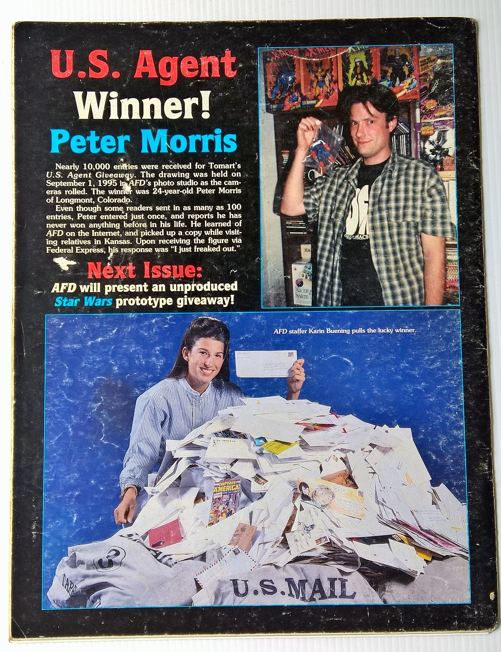 นิตยสารเก่าแนวการ์ตูน Tomart's ACTION FIGURE Digest, No. 25 October 1995 ถอดแม๊กเย็บเล่ม หน้าครบ ในเล่ม Lord of the Rings Mego Lid., Edition Super Heroes Takara G.I. Joes Star Wars updated